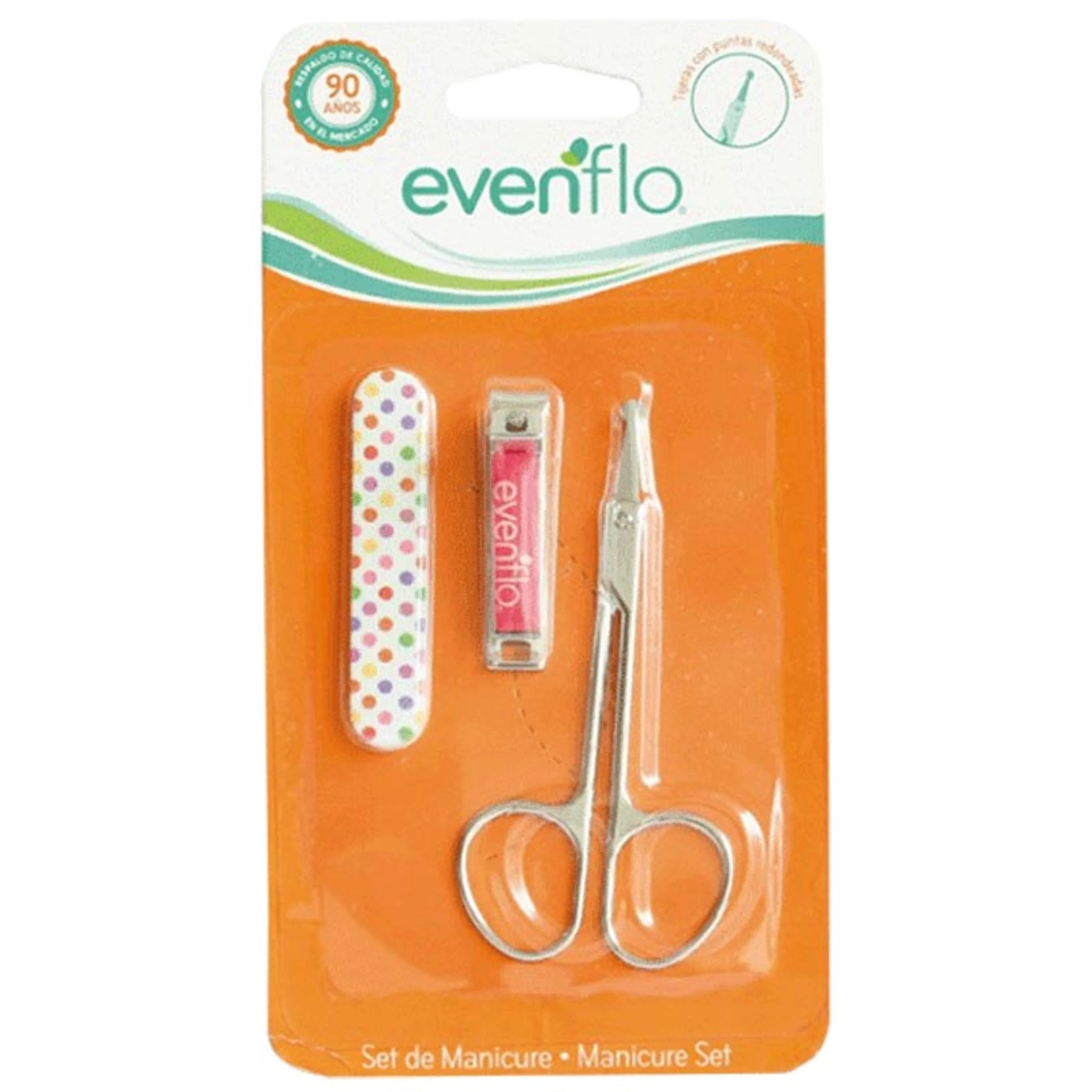 Evenflo Set De Manicure Para Bebé Con 3 Piezas