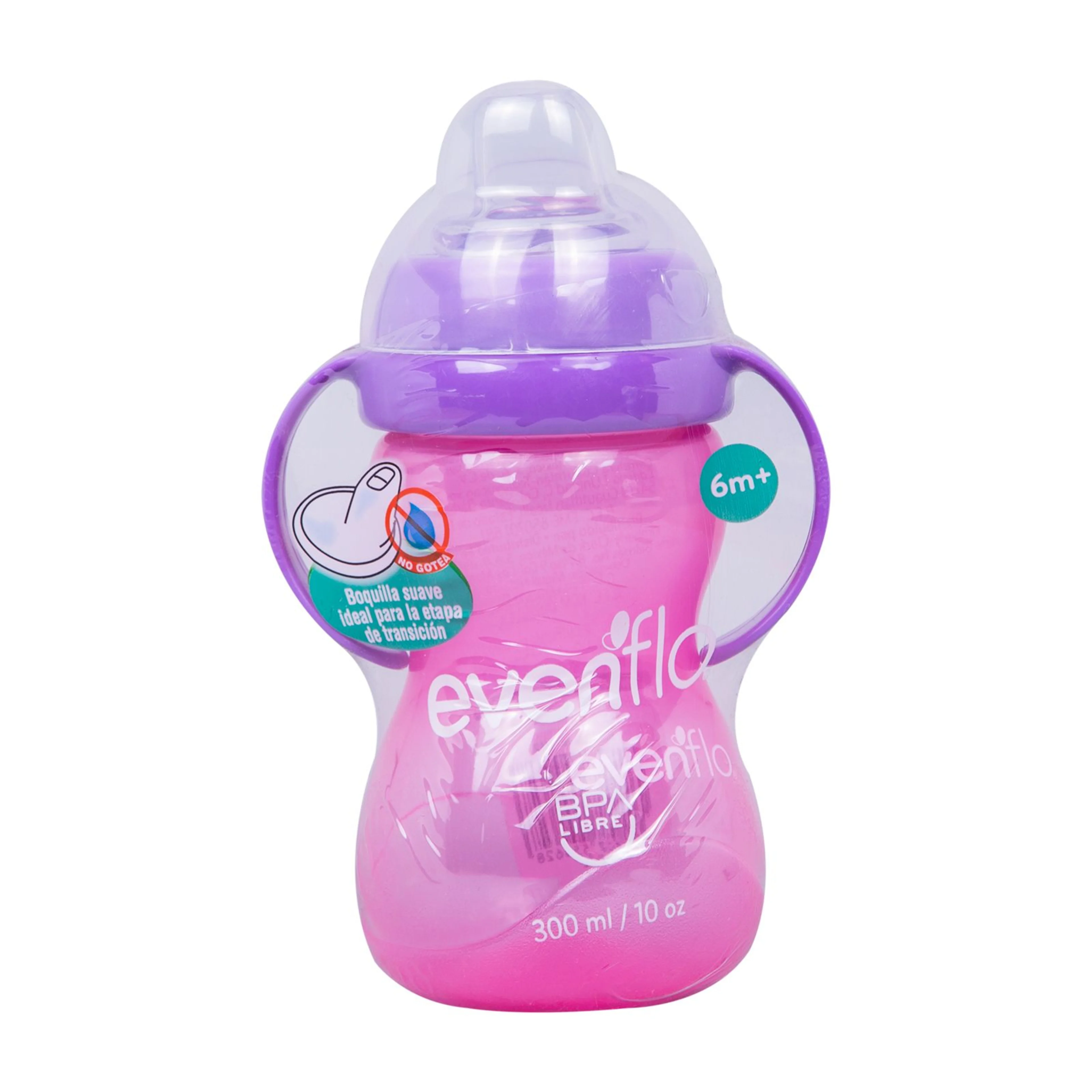 Taza entrenadora evenflo boquilla suave 300 ml