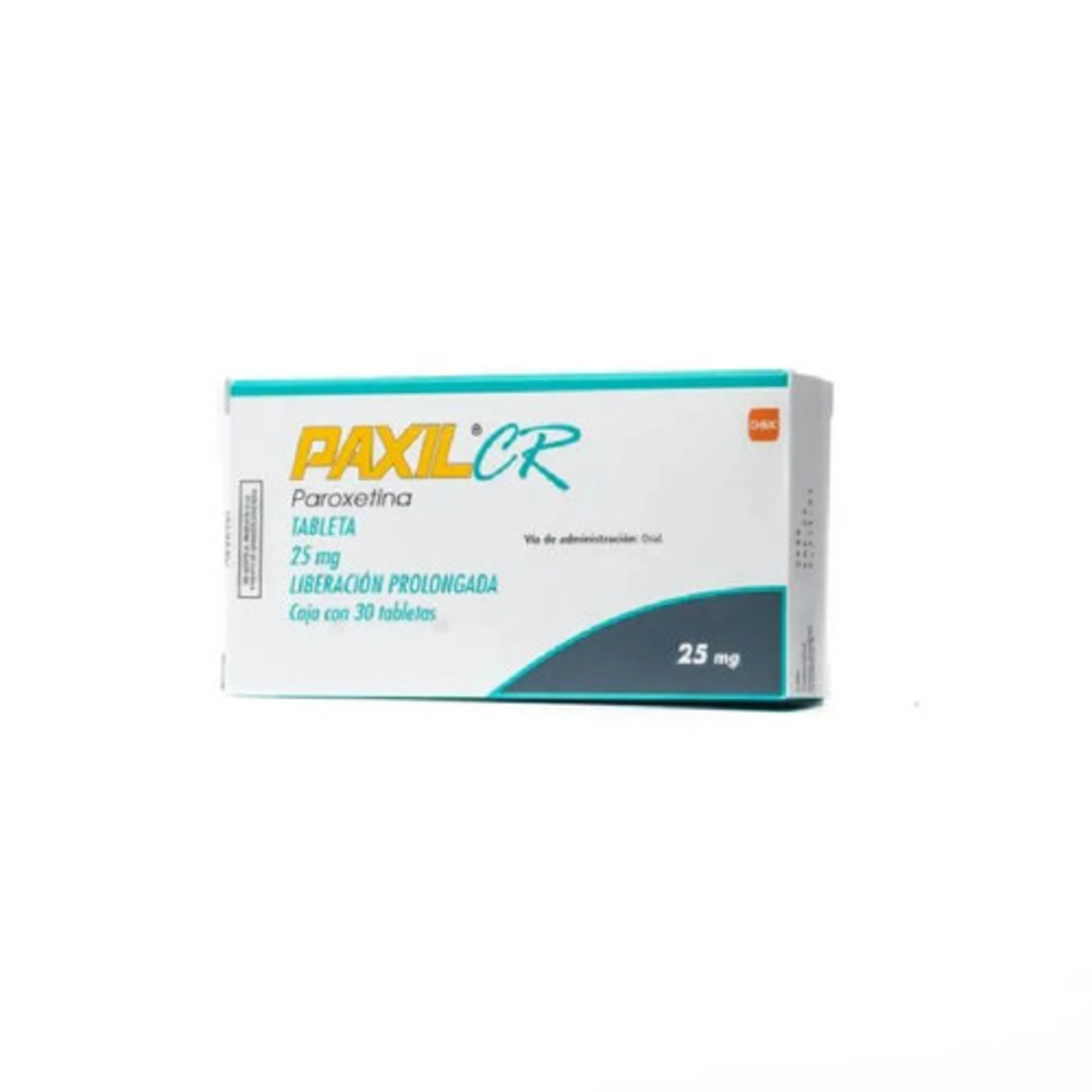 Paxil 25 Mg Con 30 Tabletas