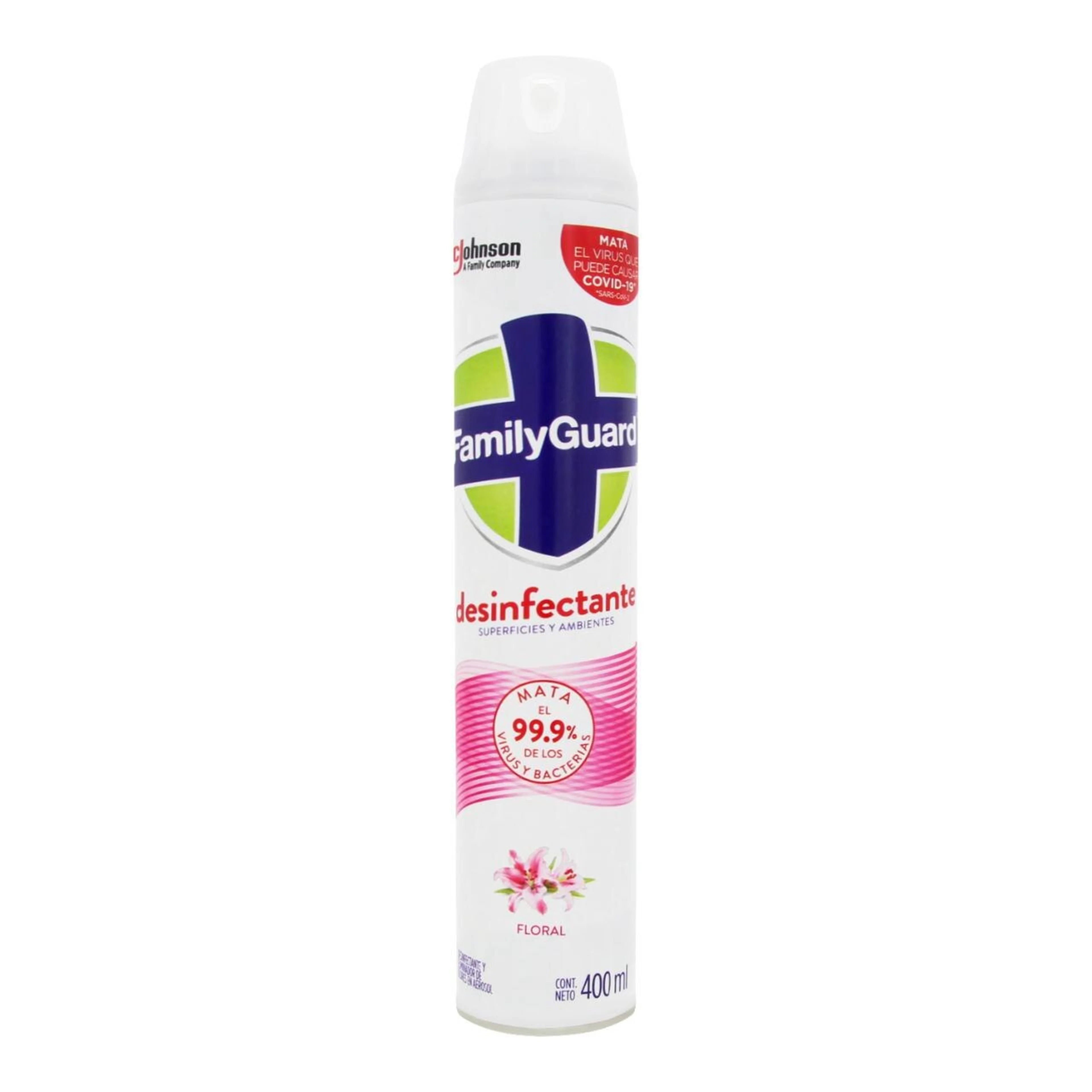 Family Guard Floral Desinfectante En Aerosol Con 400 Ml