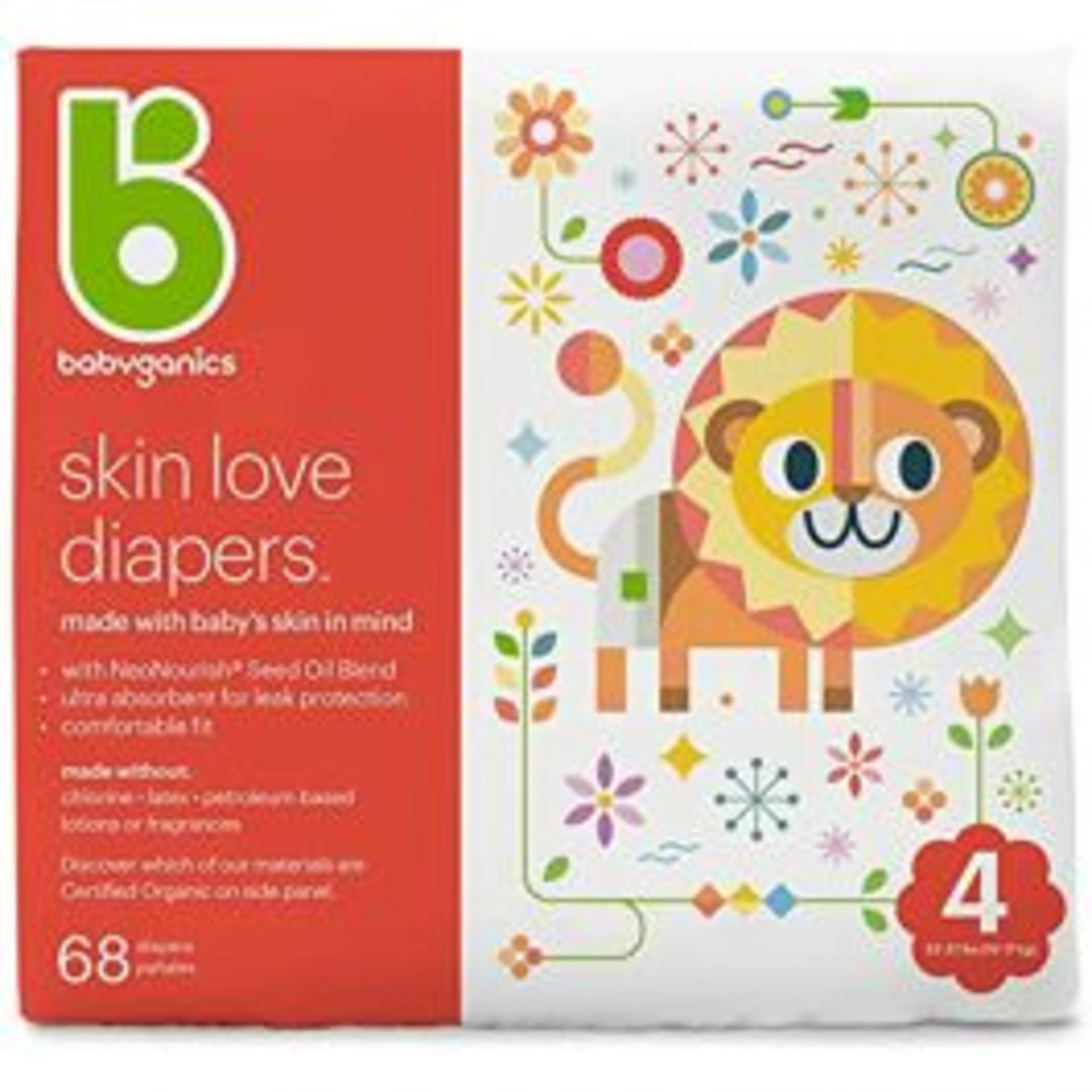 Babyganics pañales organicos etapa 4