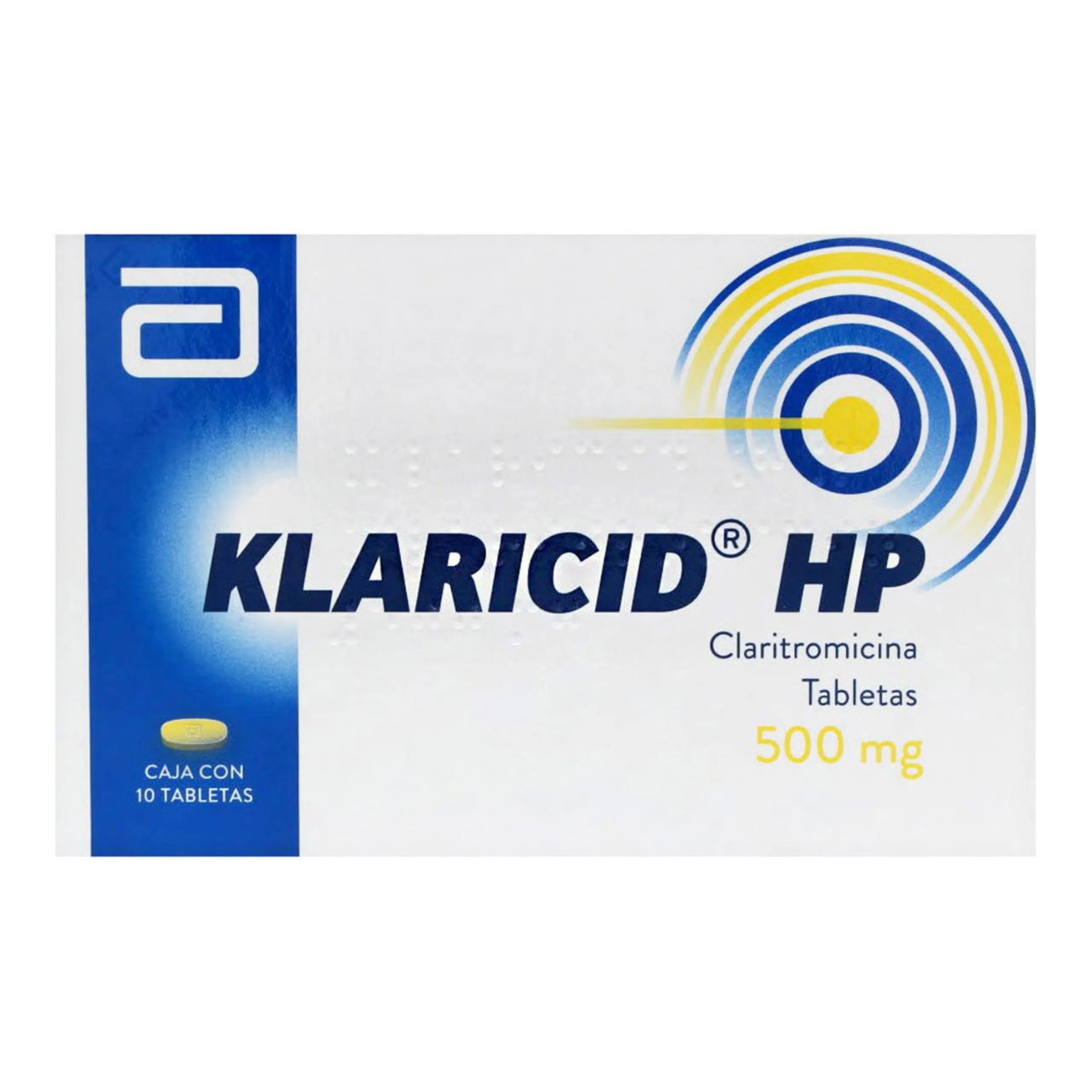 Klaricid Hp Claritromicina 500 Mg Con 10 Tabletas