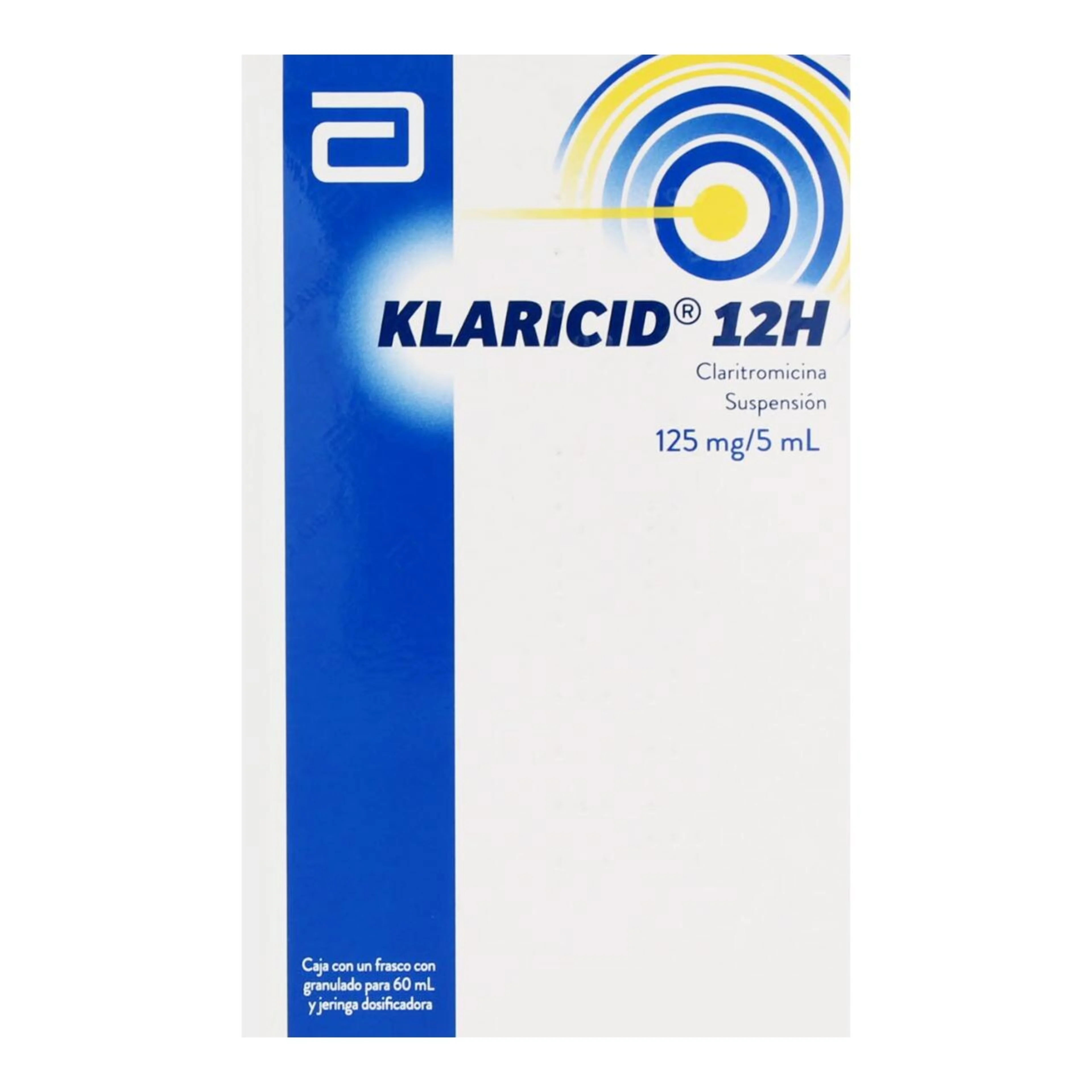 Klaricid Claritromicina 12 H 125 Mg Con 60 Ml De Suspensión