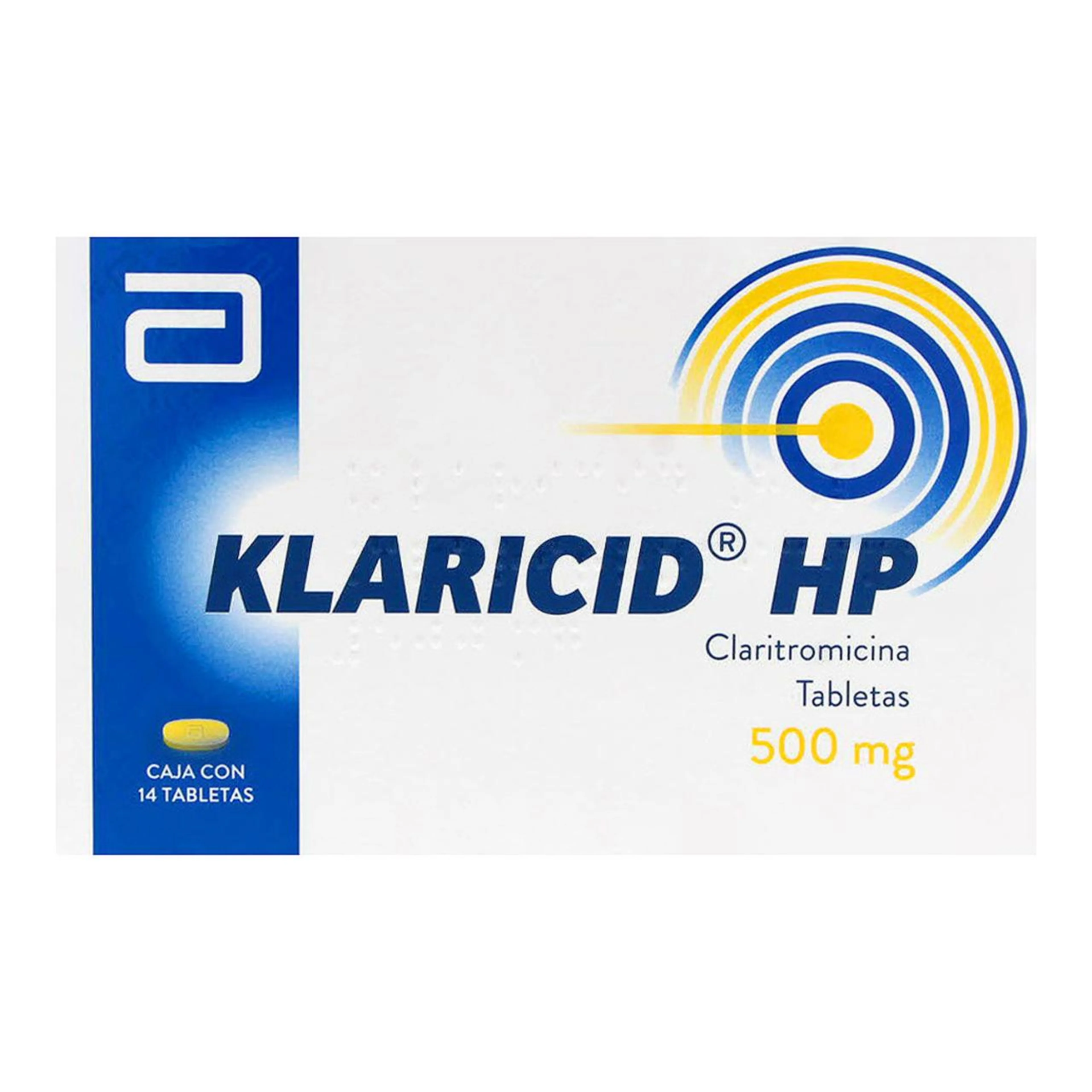 Klaricid Hp Claritromicina 500 Mg Con 14 Tabletas