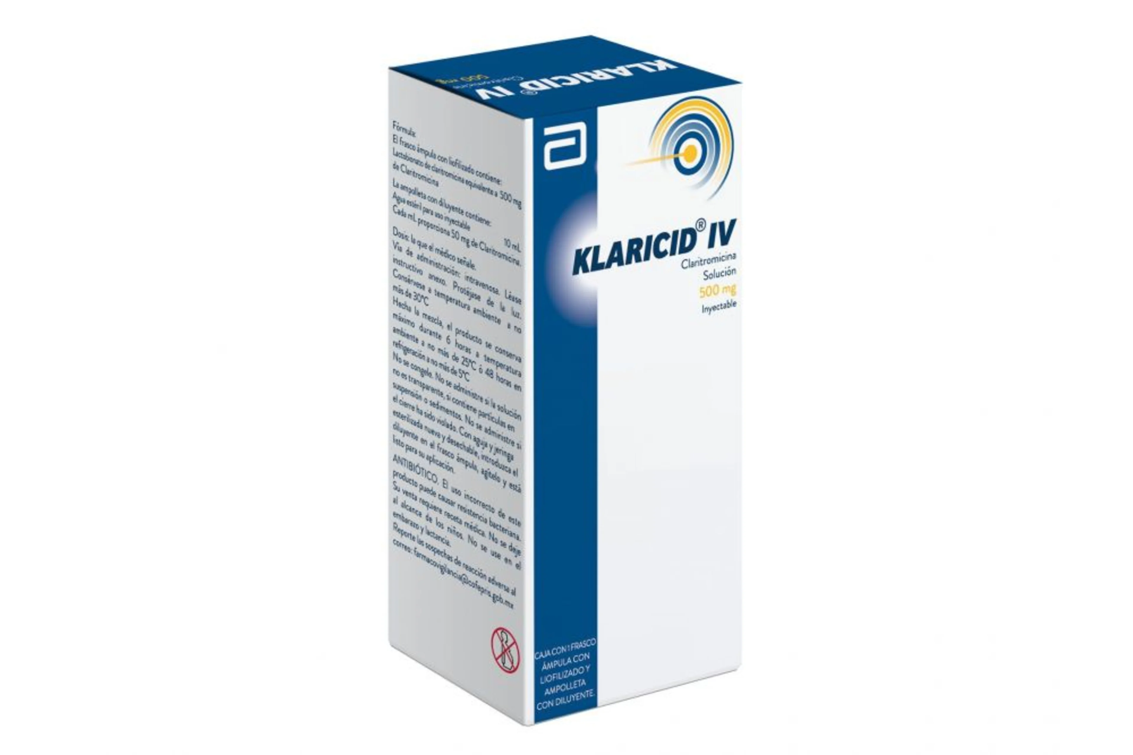 Klaricid Hp Claritromicina 500 Mg Con 1 Ampolleta