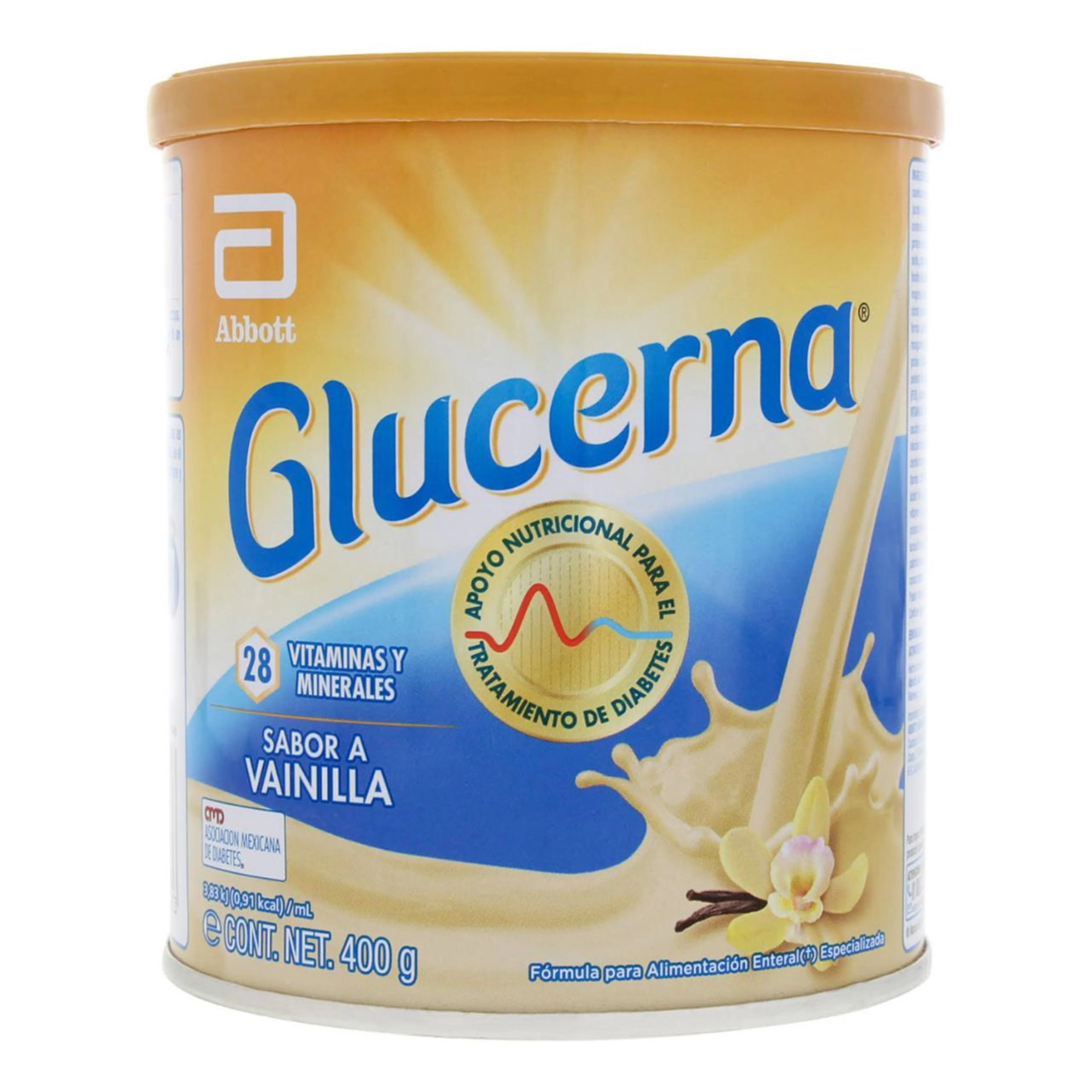 Glucerna Vainilla Fórmula Nutricional en Polvo de 400 g