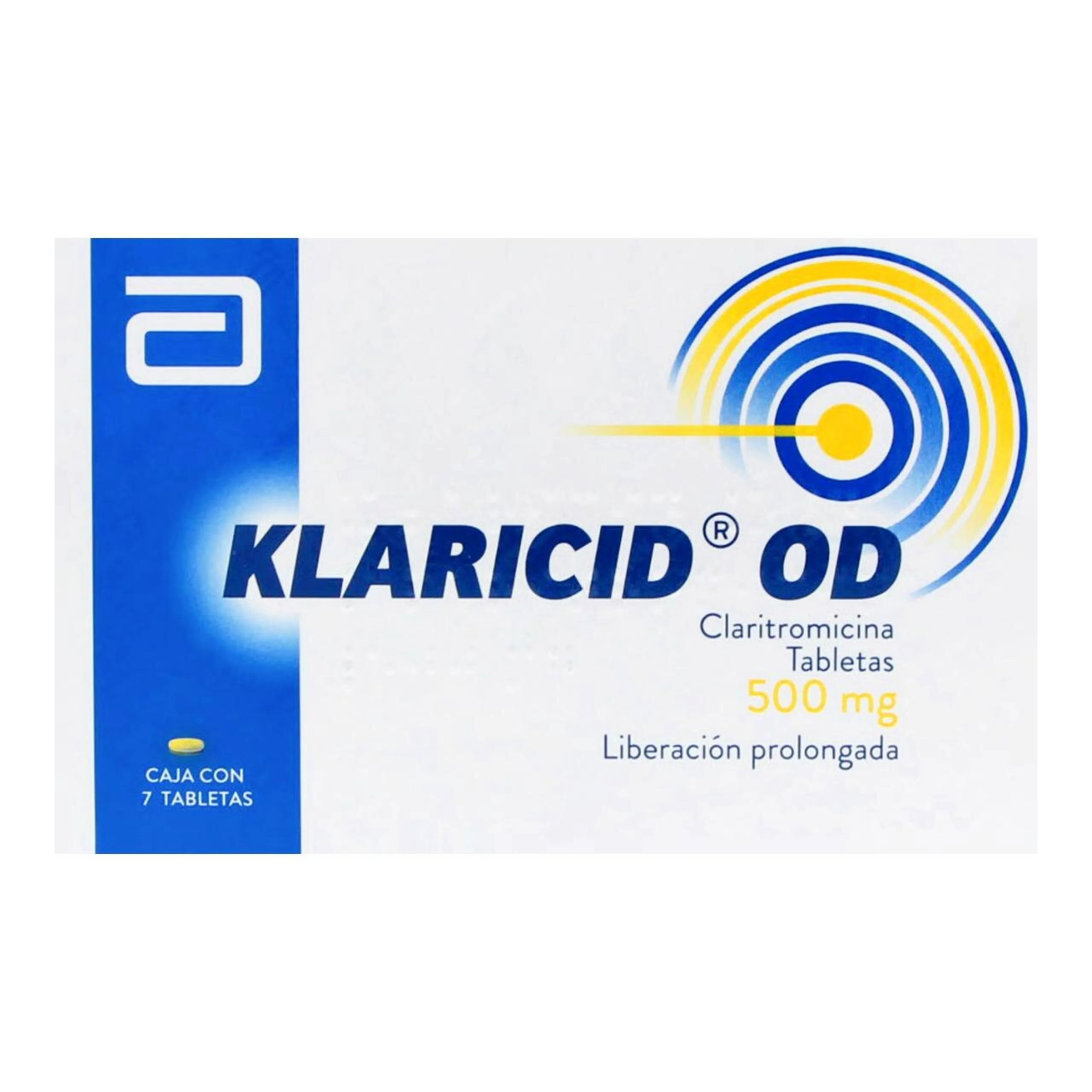 Klaricid Od Claritromicina 500 Mg Con 7 Tabletas