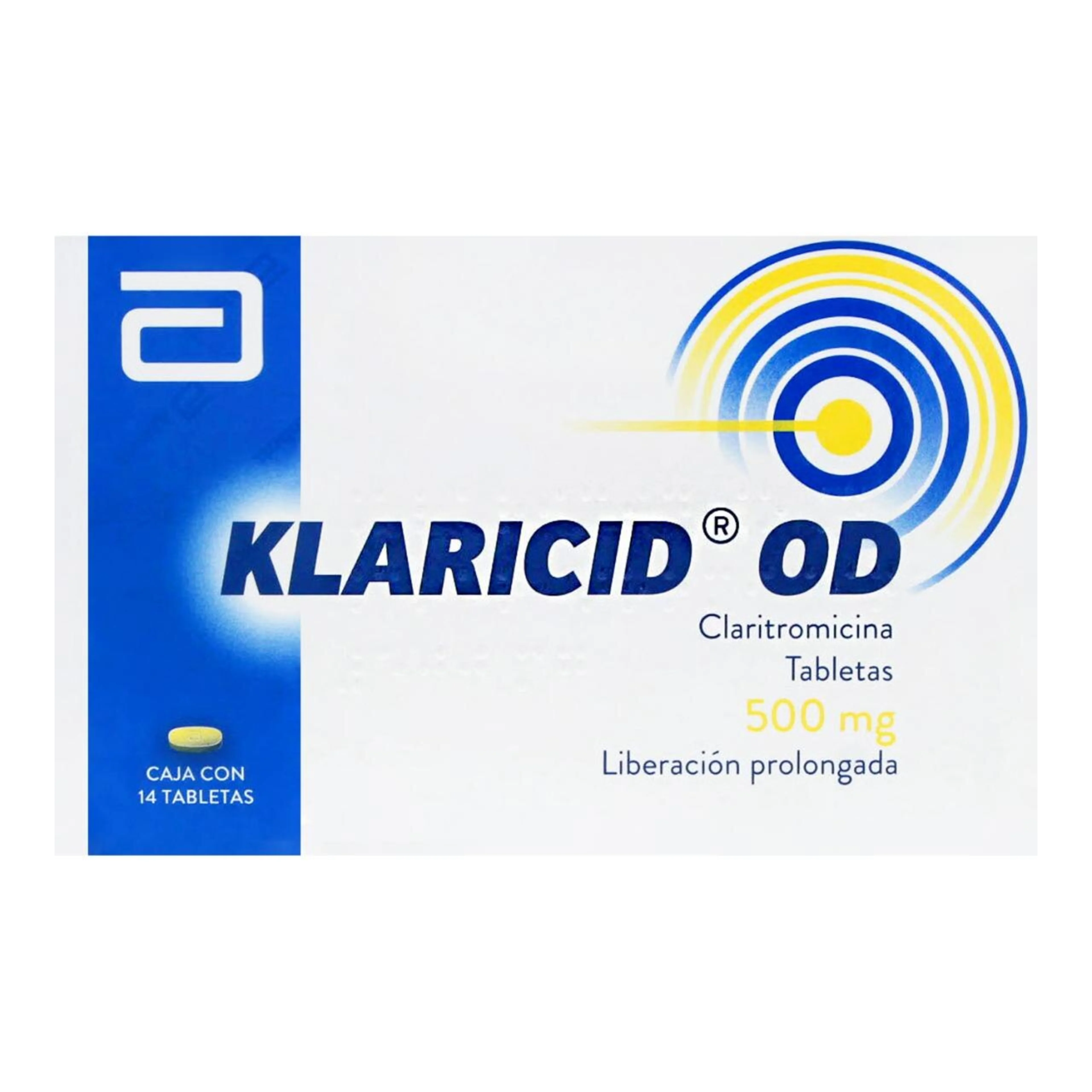 Klaricid Od Claritromicina 500 Mg Con 14 Tabletas