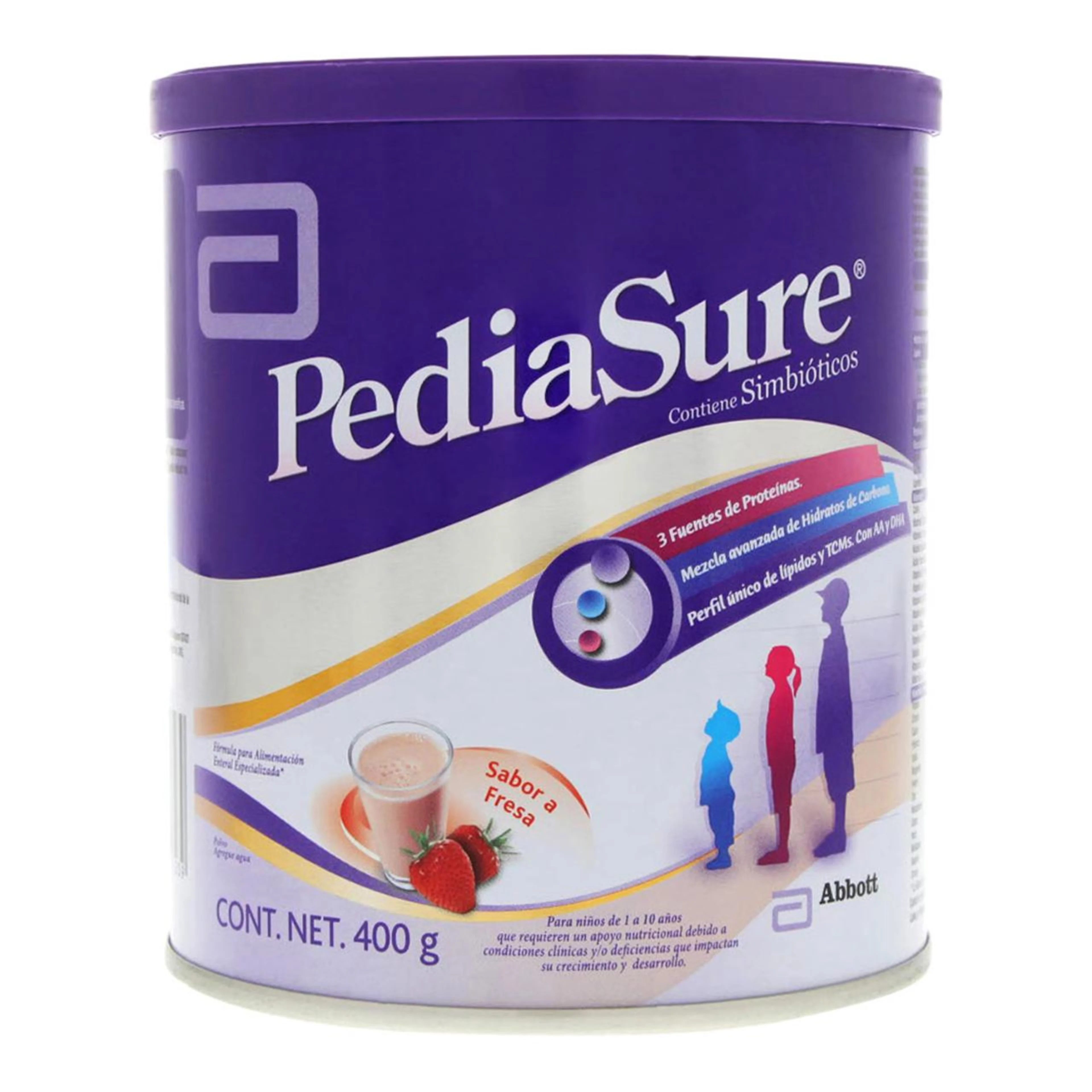 Pediasure Fresa Fórmula Nutricional en Polvo de 400 g
