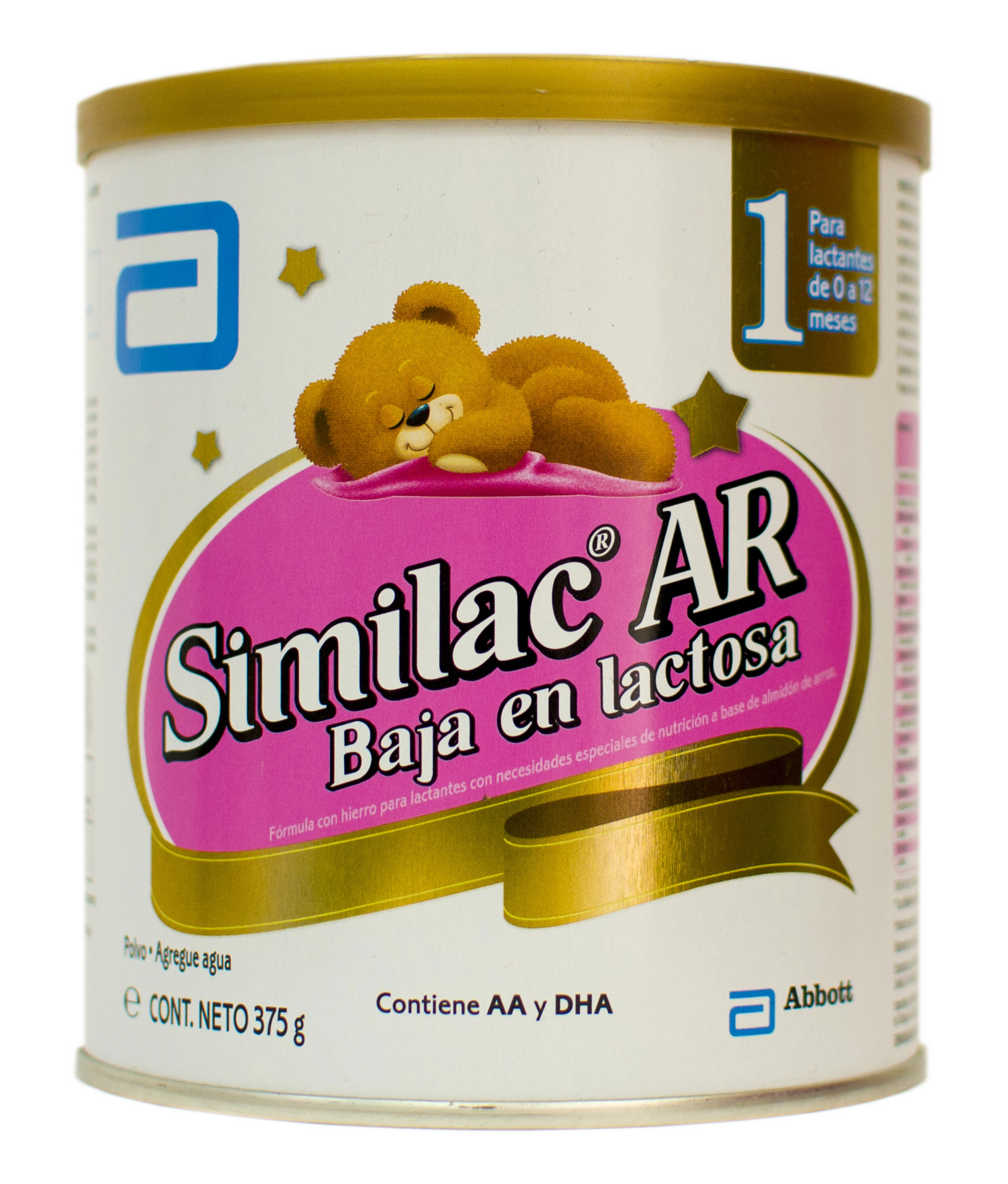 Similac Ar Fórmula Infantil Baja En Lactosa Para Bebés De 0 A 12 Meses 375 Gr Lata