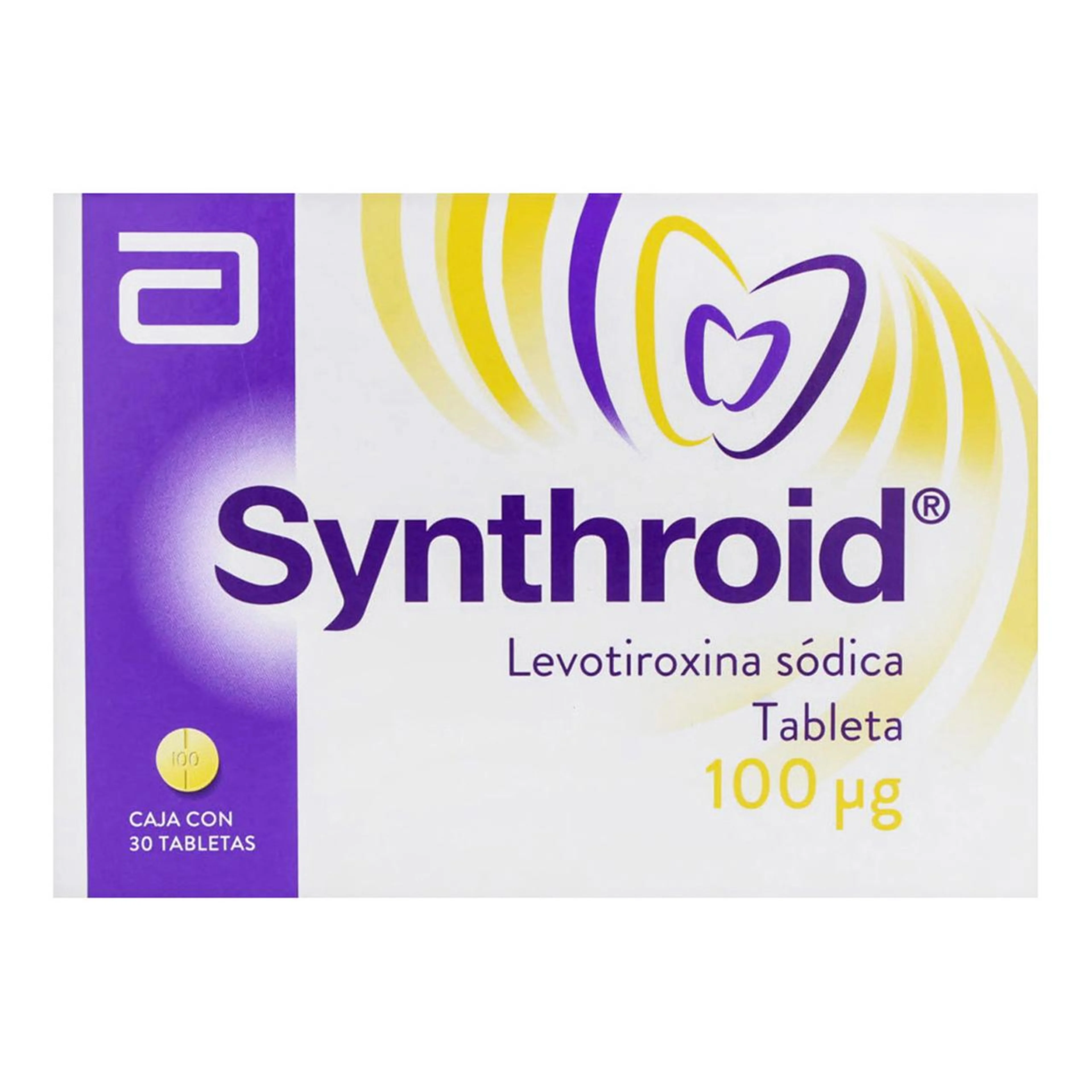 Synthroid 100 Mcg Con 30 Tabletas