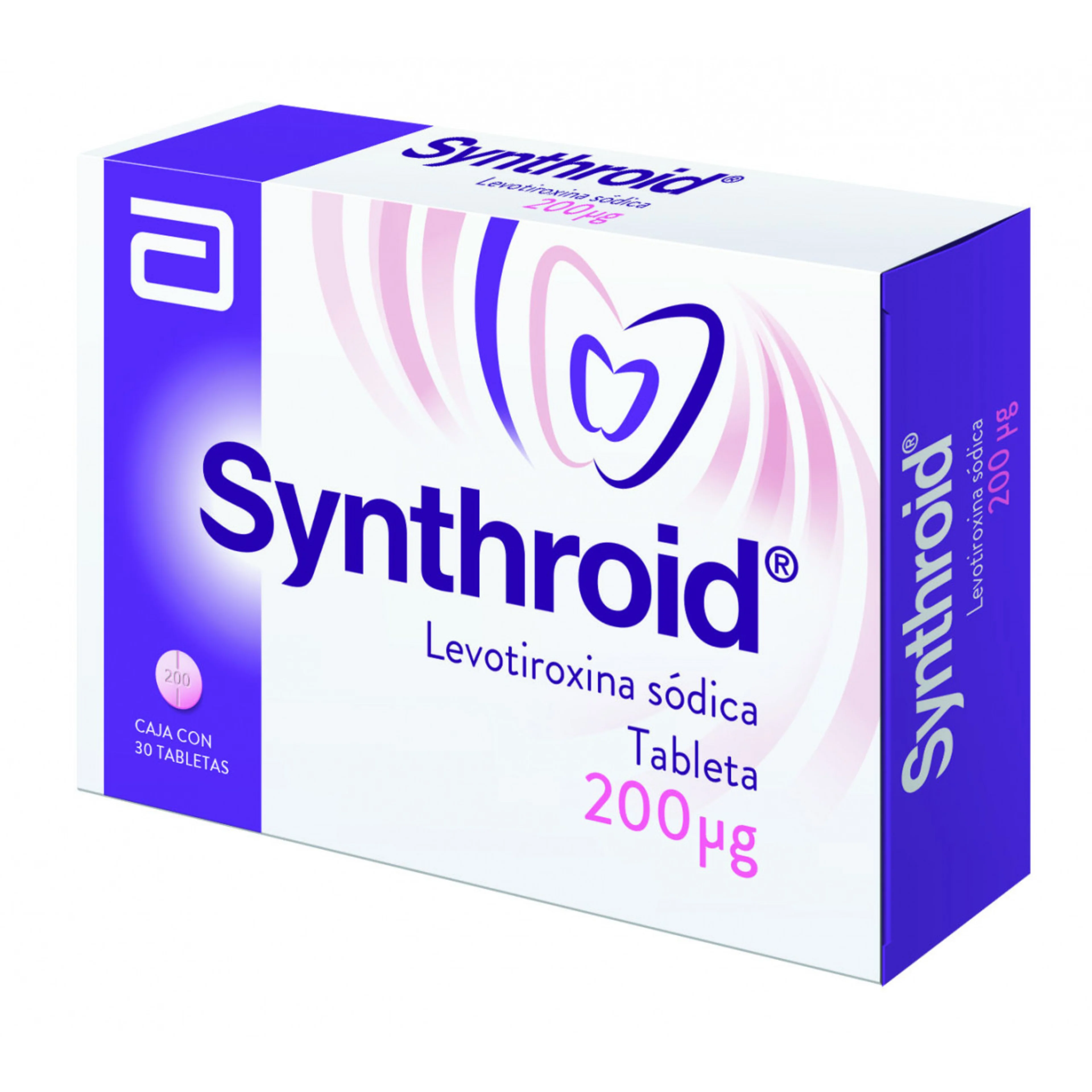 Synthroid 200 Mcg Con 30 Tabletas