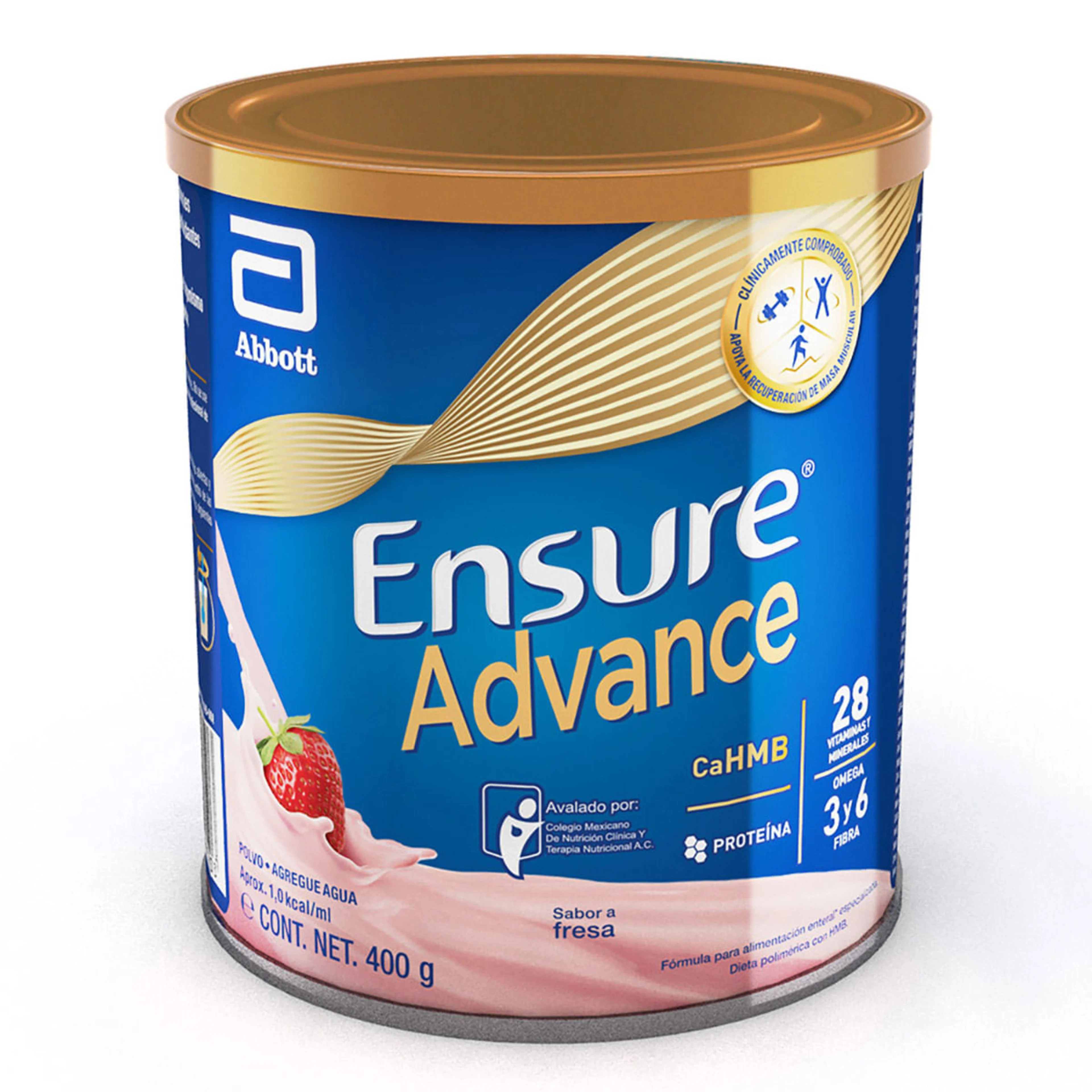 Ensure Advance en Polvo Sabor Fresa con 400 g
