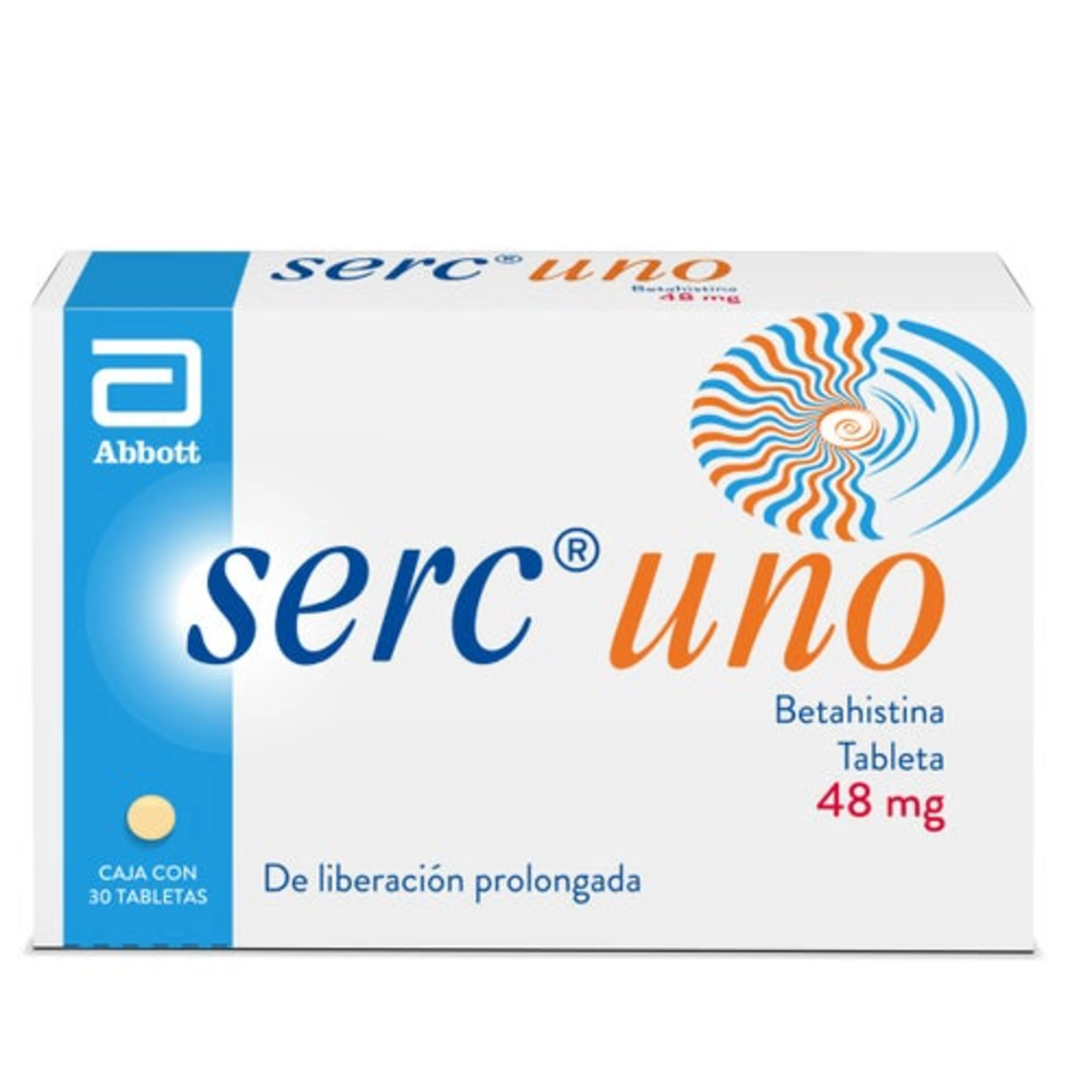 Serc Uno 48 Mg Con 30 Tabletas