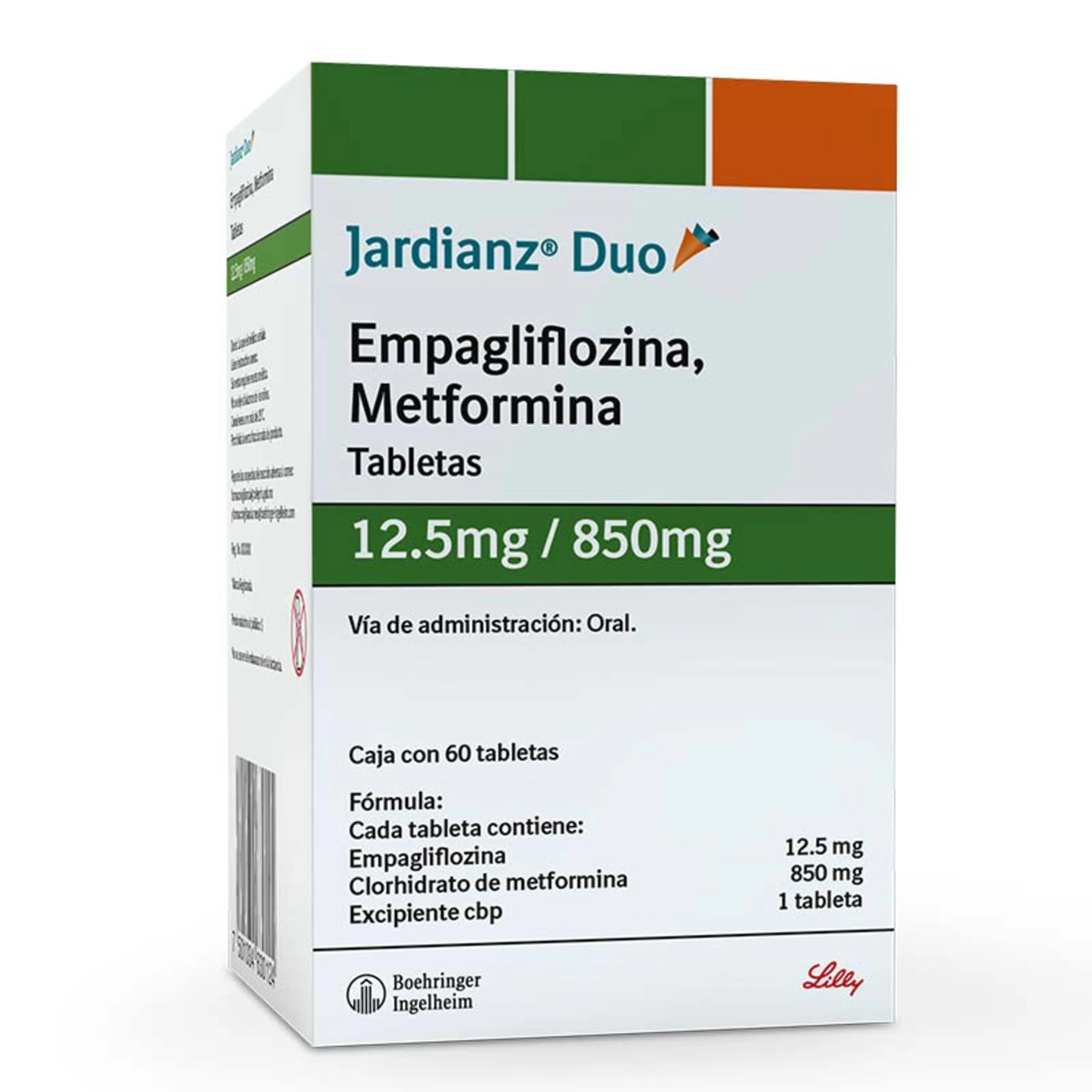 Jardianz Duo 12.5/850 Mg Con 60 Tabletas
