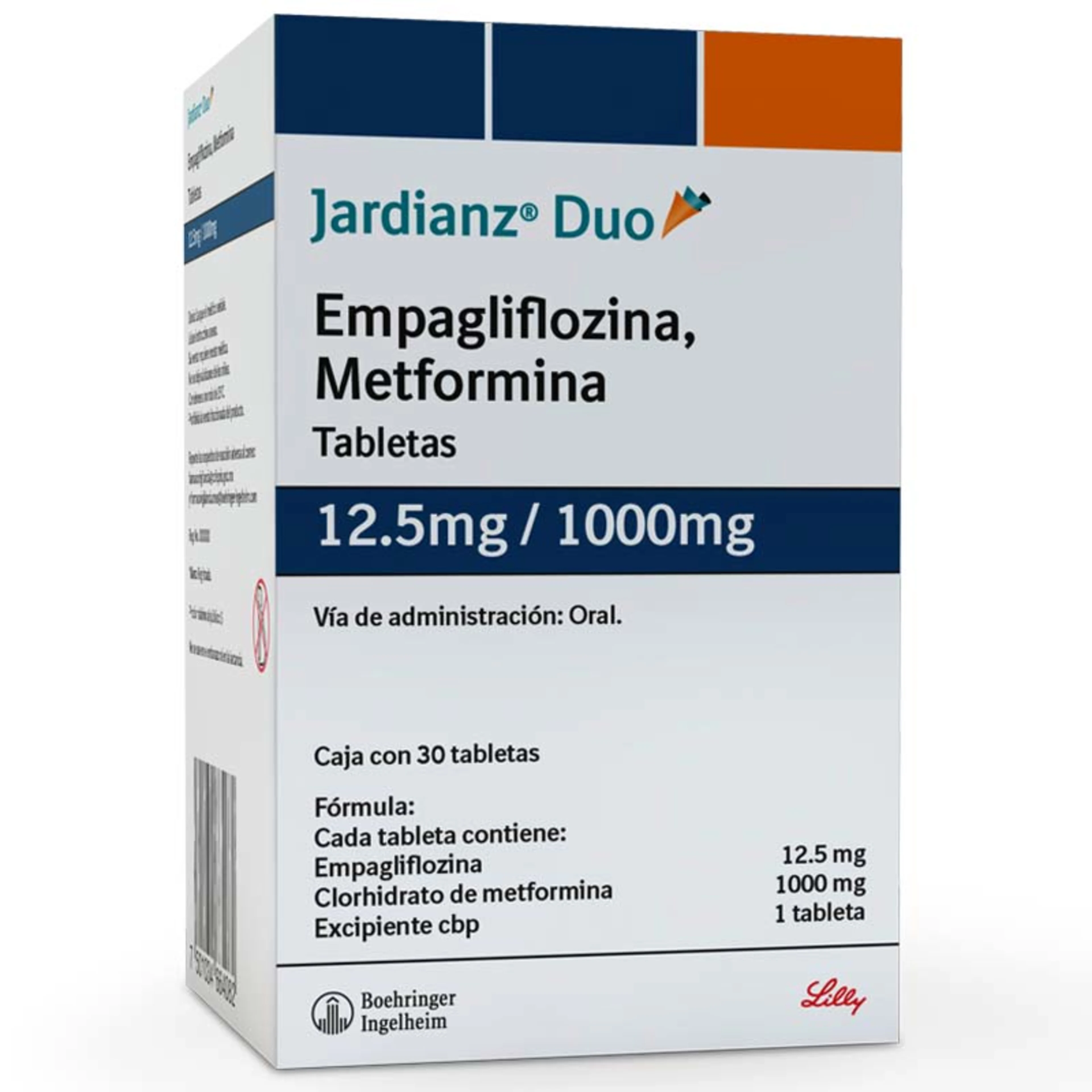 Jardianz Duo 12.5/1000 Mg Con 30 Tabletas