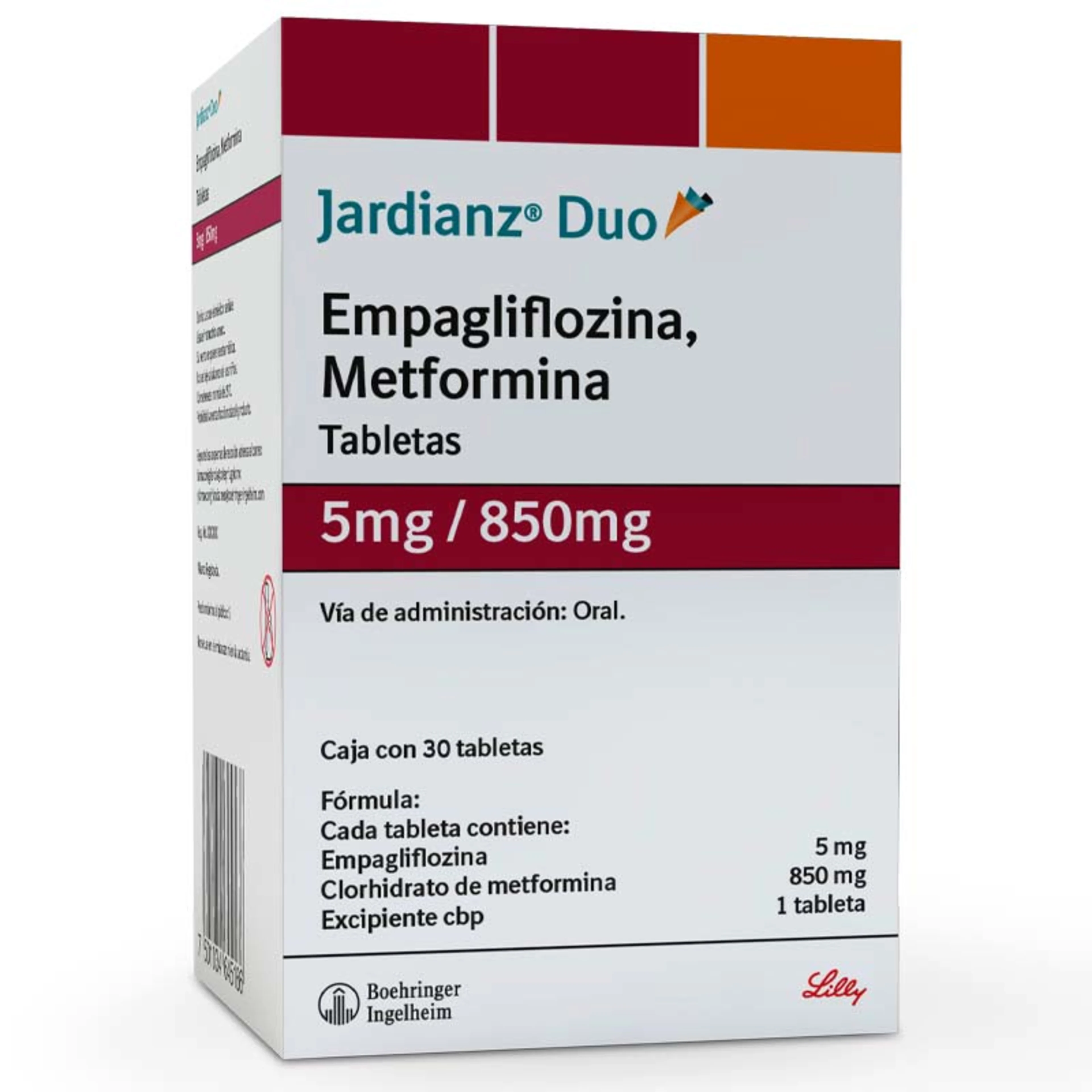 Jardianz Duo 5/850 Mg Con 30 Tabletas