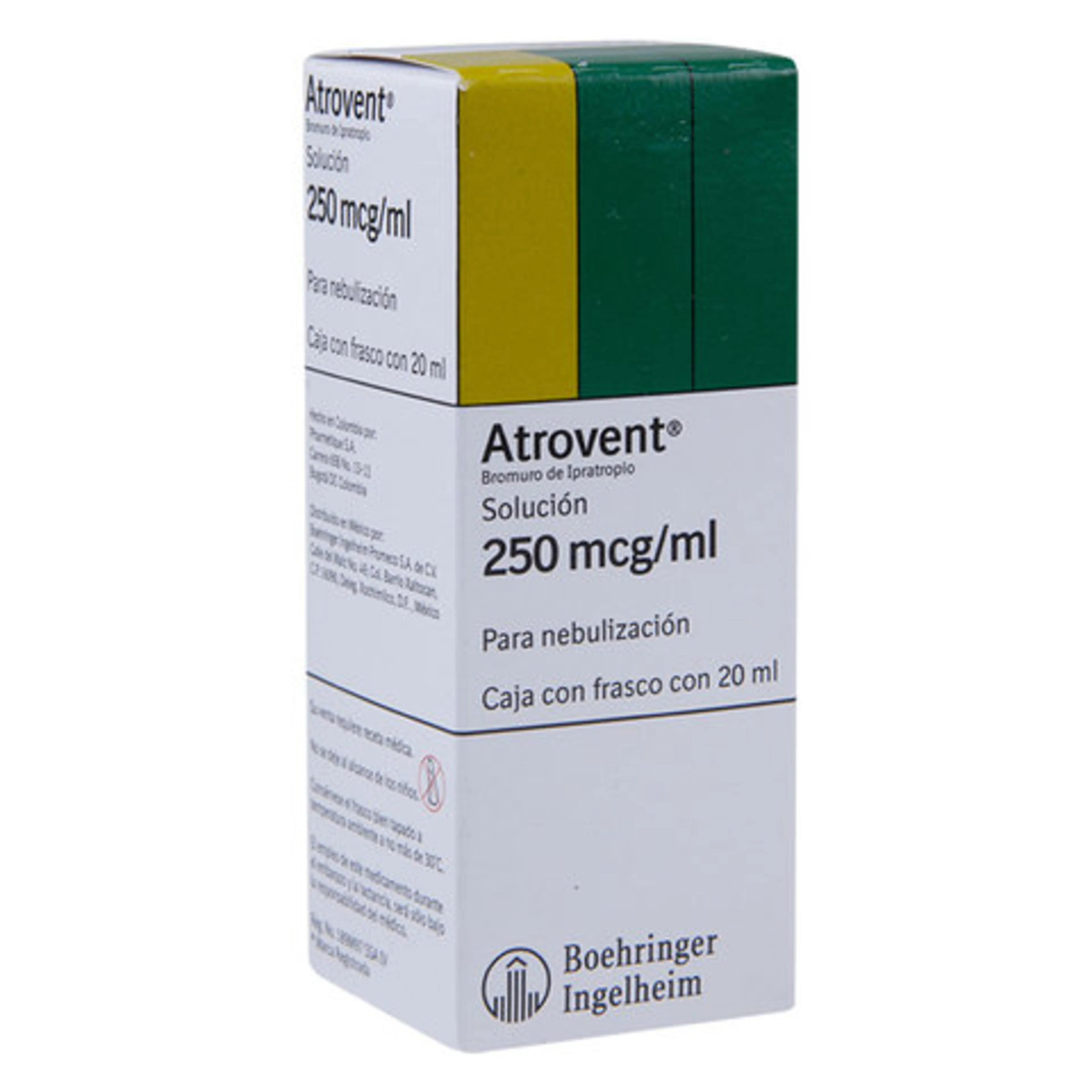 Atrovent 250 Mcg Solución Para Nebulizaciones 20 Ml