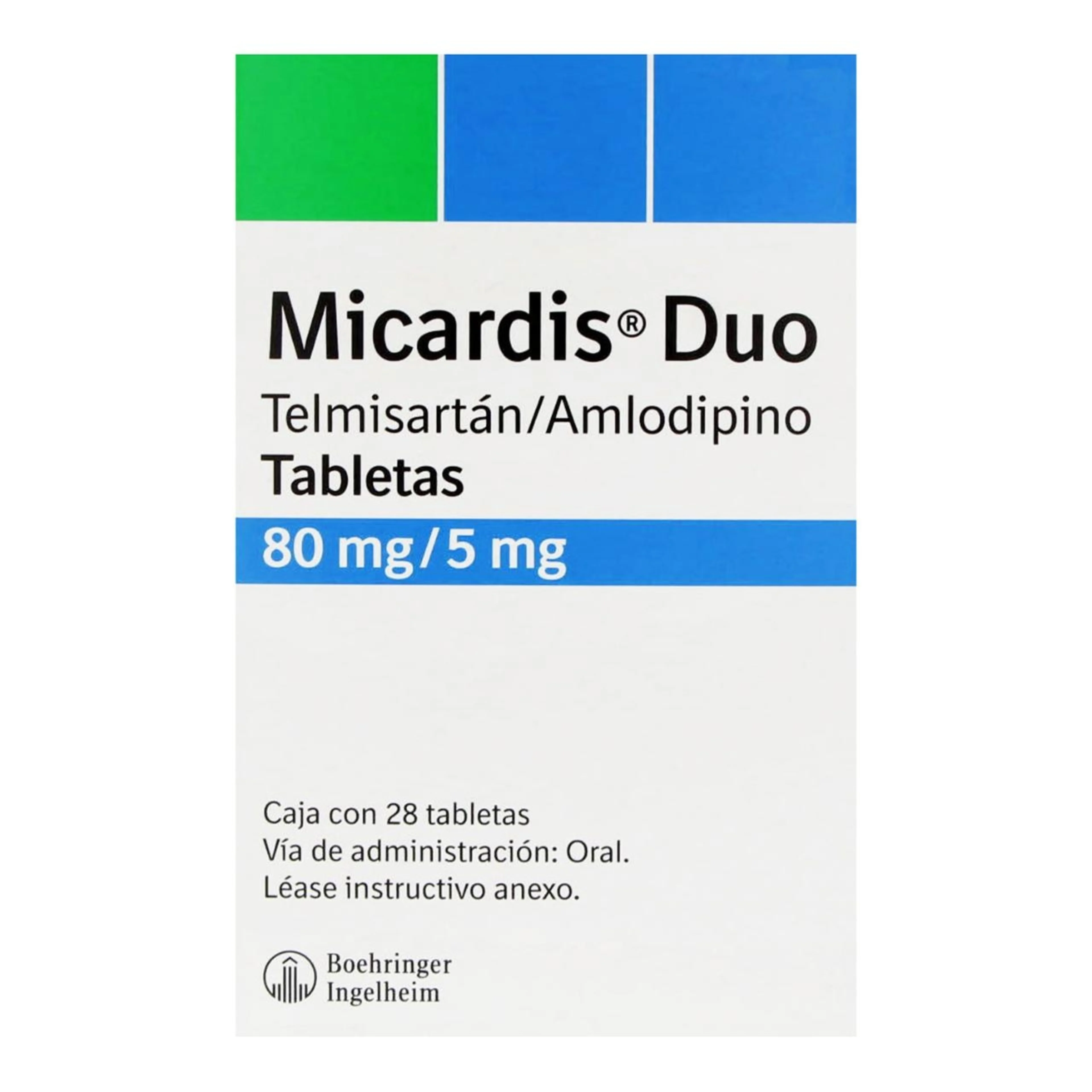 Micardis Duo 80/5 Mg Con 28 Tabletas