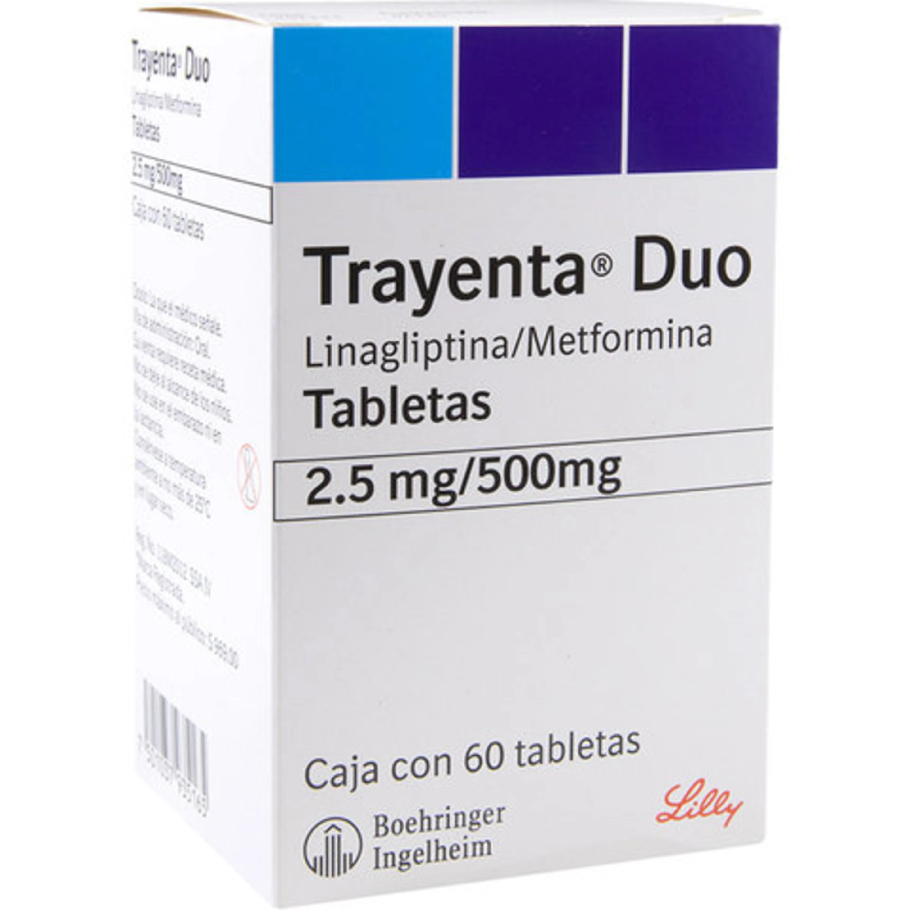 Trayenta Duo 2.5/500 Mg Con 60 Tabletas