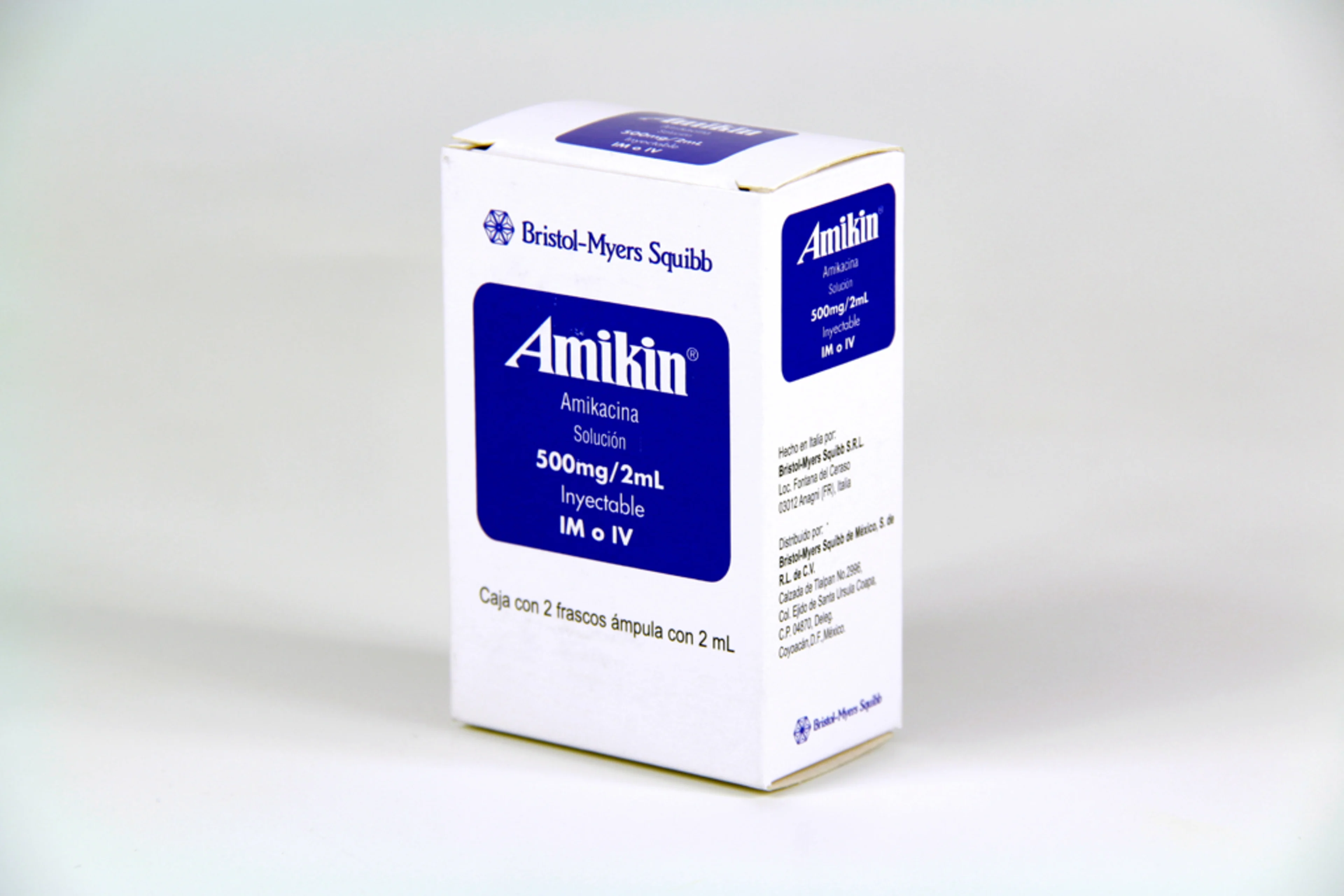 Amikin 2 frascos ámpula 500mg/2ml