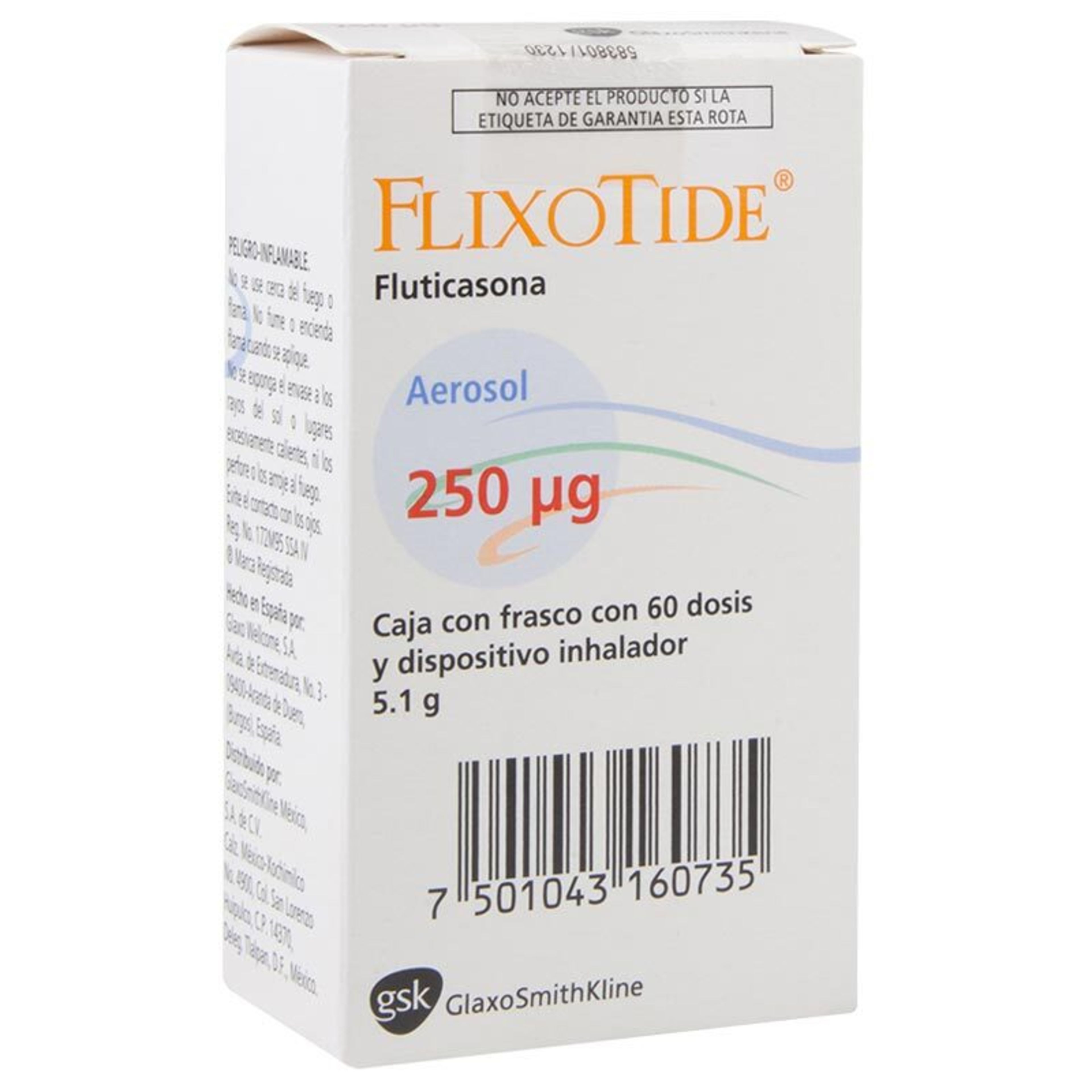 Flixotide 250 Mcg Aerosol 60 Dosis