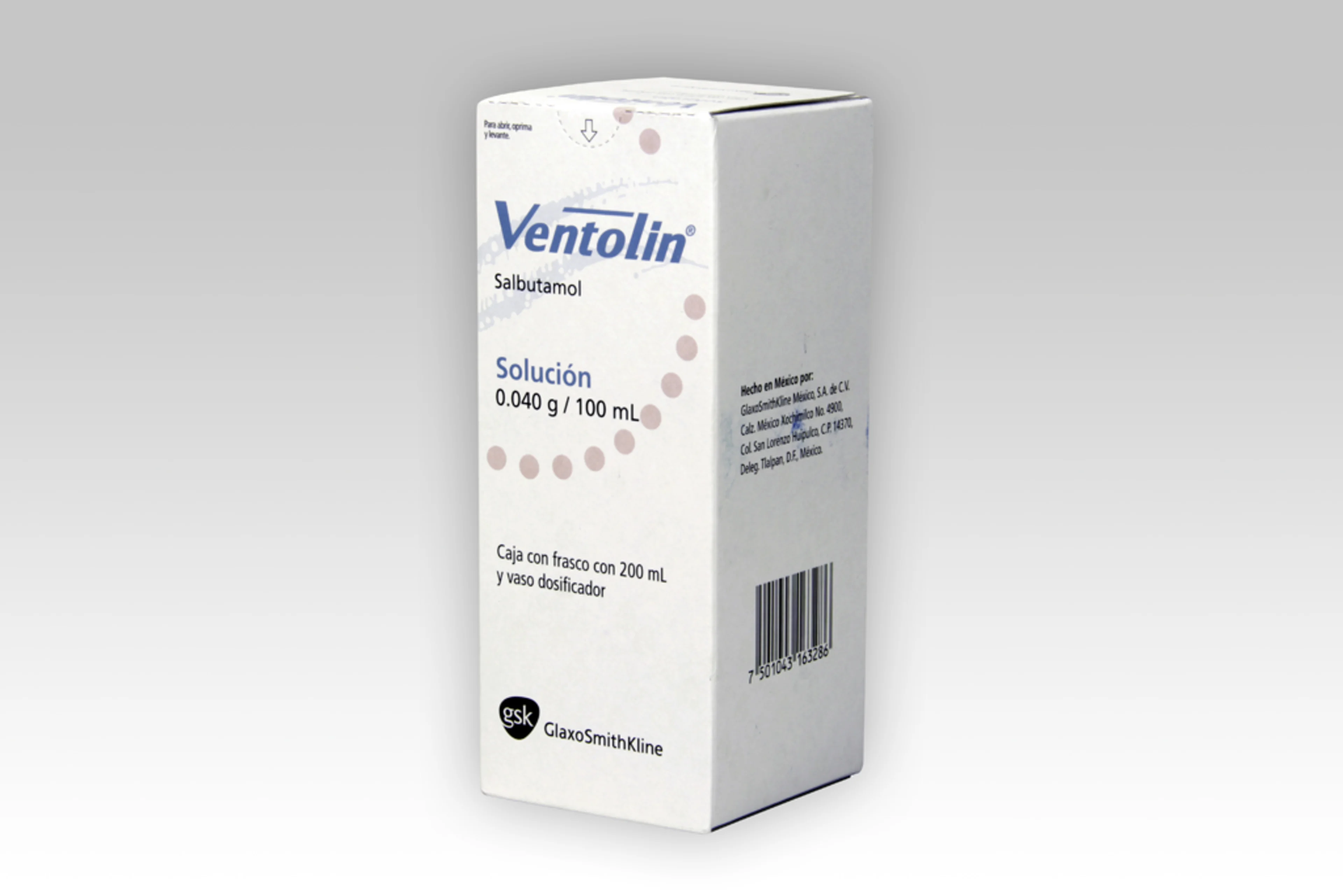 Ventolin 0.04 Gr Solución Con 200 Ml