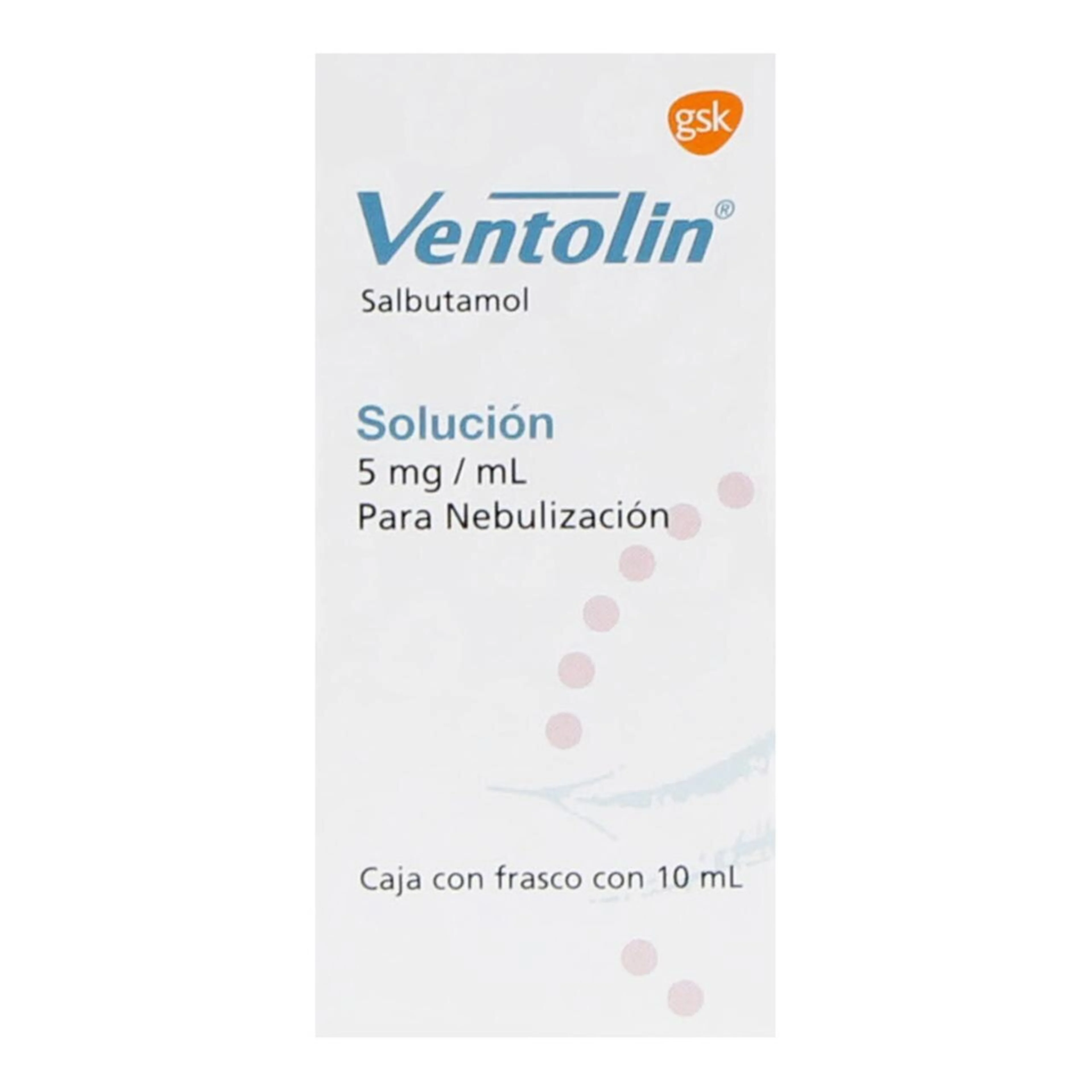Ventolin 5 Mg Solución Para Inhalación Con 10 Ml