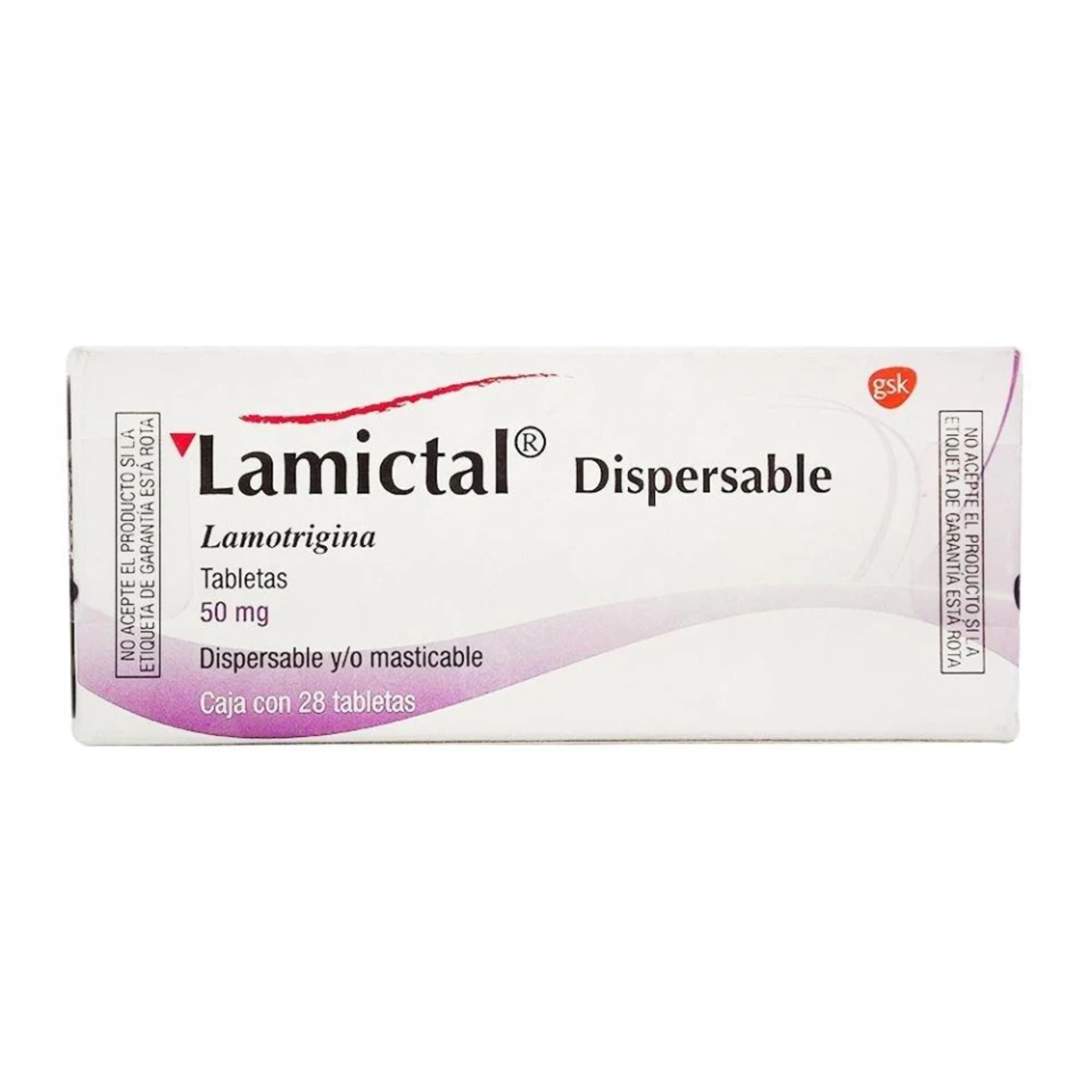 Lamictal 50 Mg Con 28 Tabletas