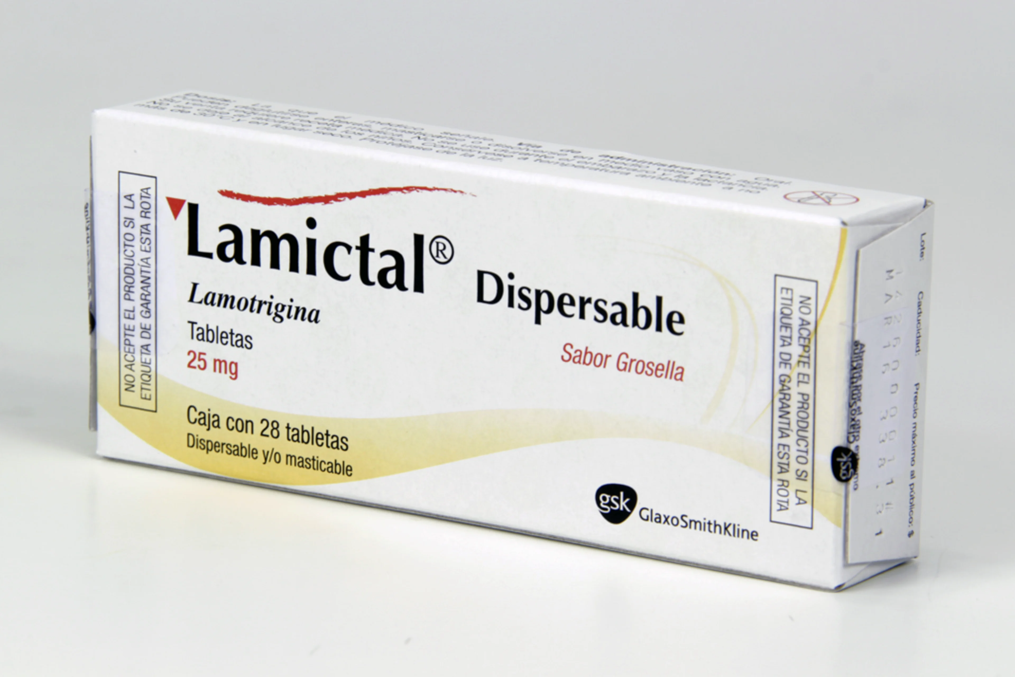 Lamictal 25 Mg Con 28 Tabletas