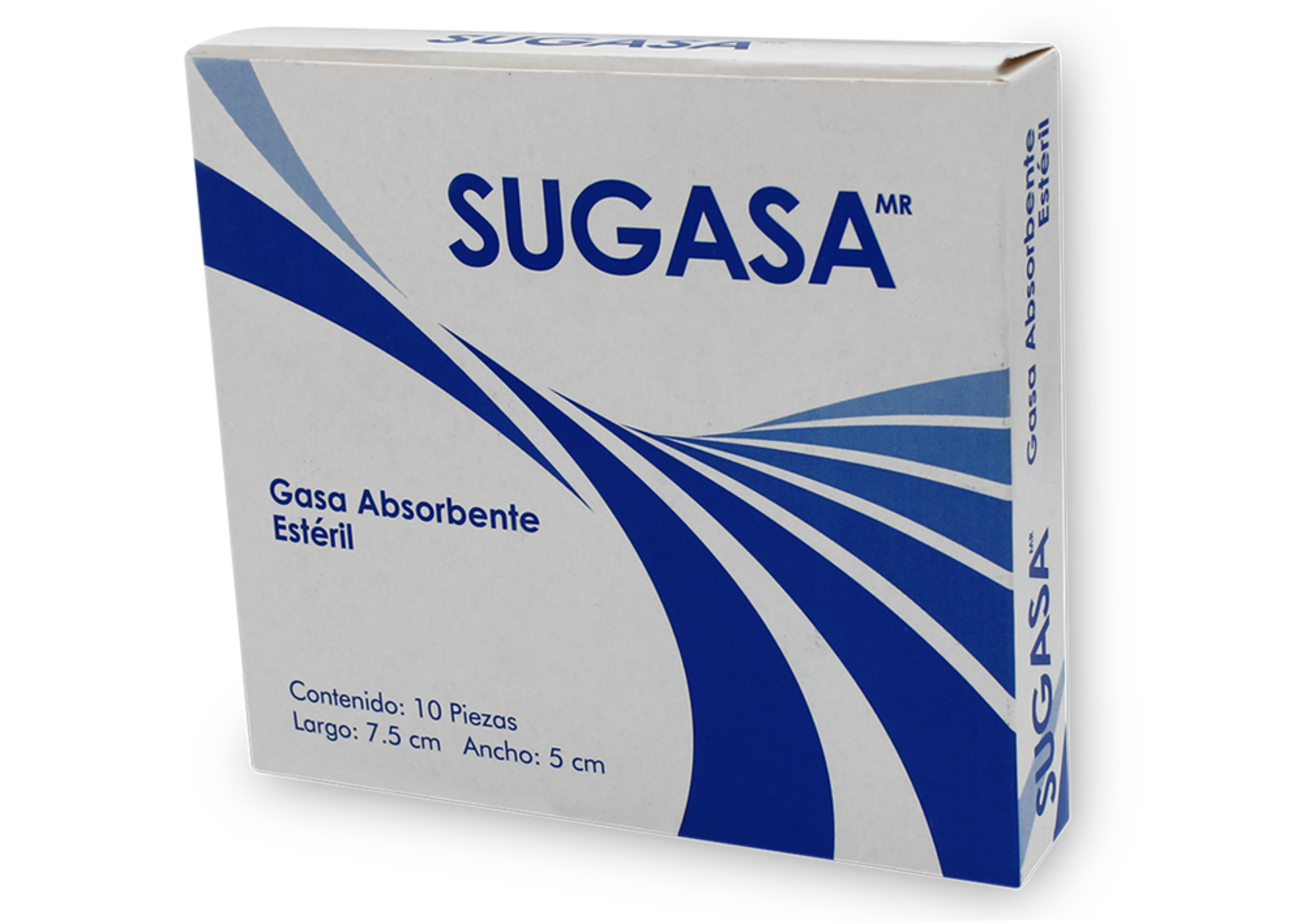 Sugasa Gasa Estéril De 7.5X5 Cm Con 10 Piezas