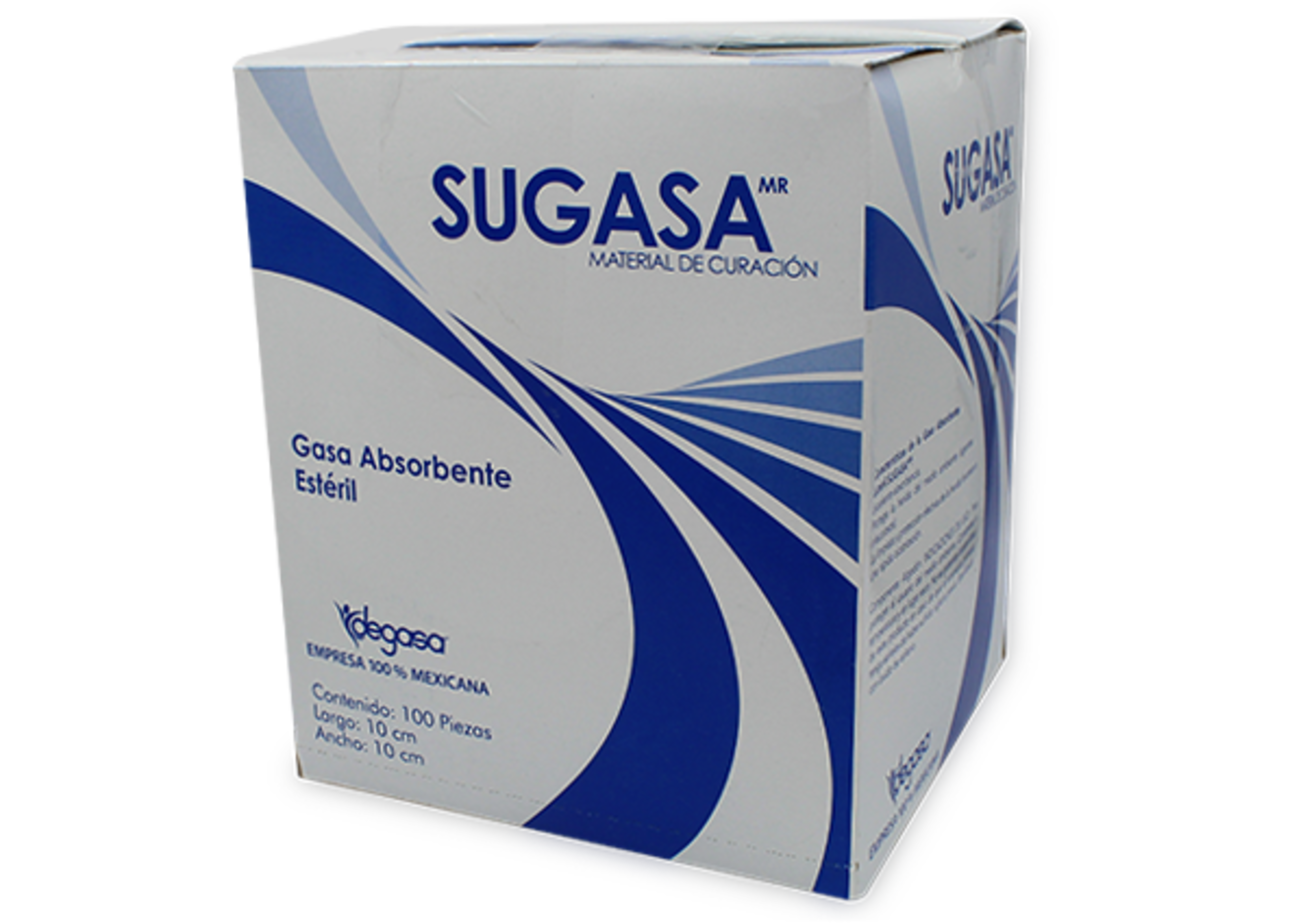 Sugasa Gasa Estéril De 10 Cm X 10 Cm Con 100 Piezas