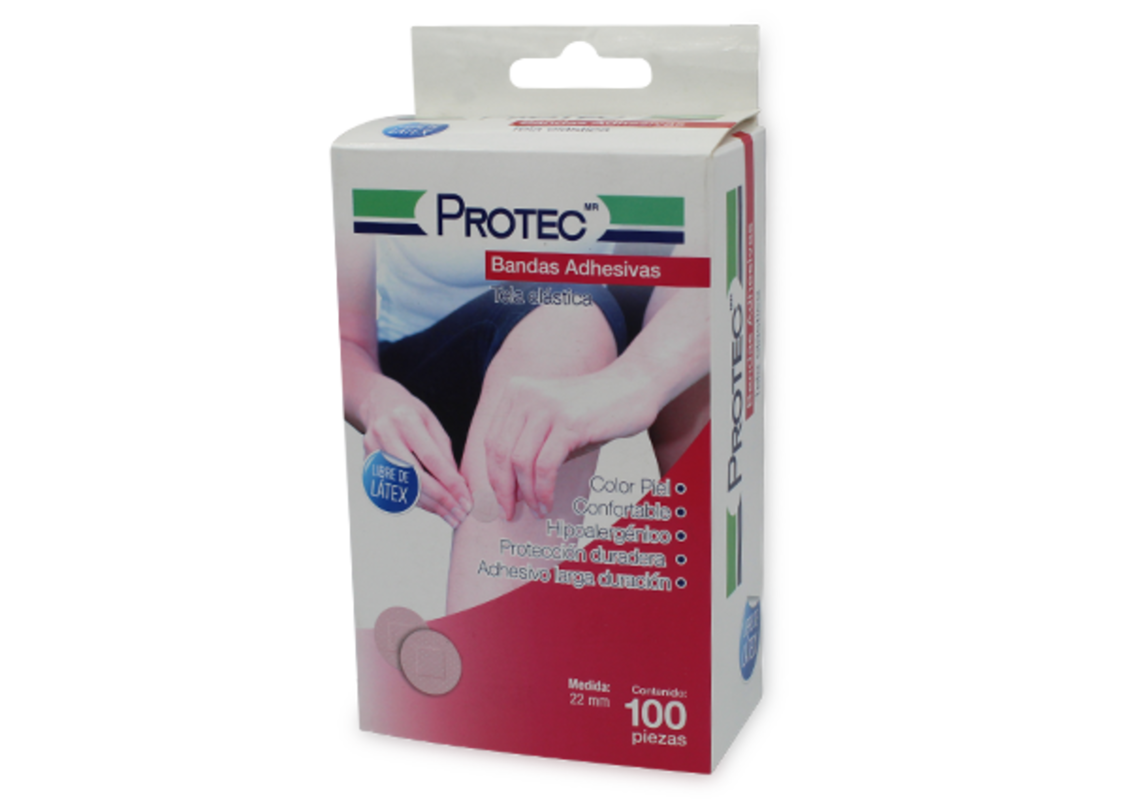 Protec Bandas Adhesivas Circular 22 Mm 100 Piezas 