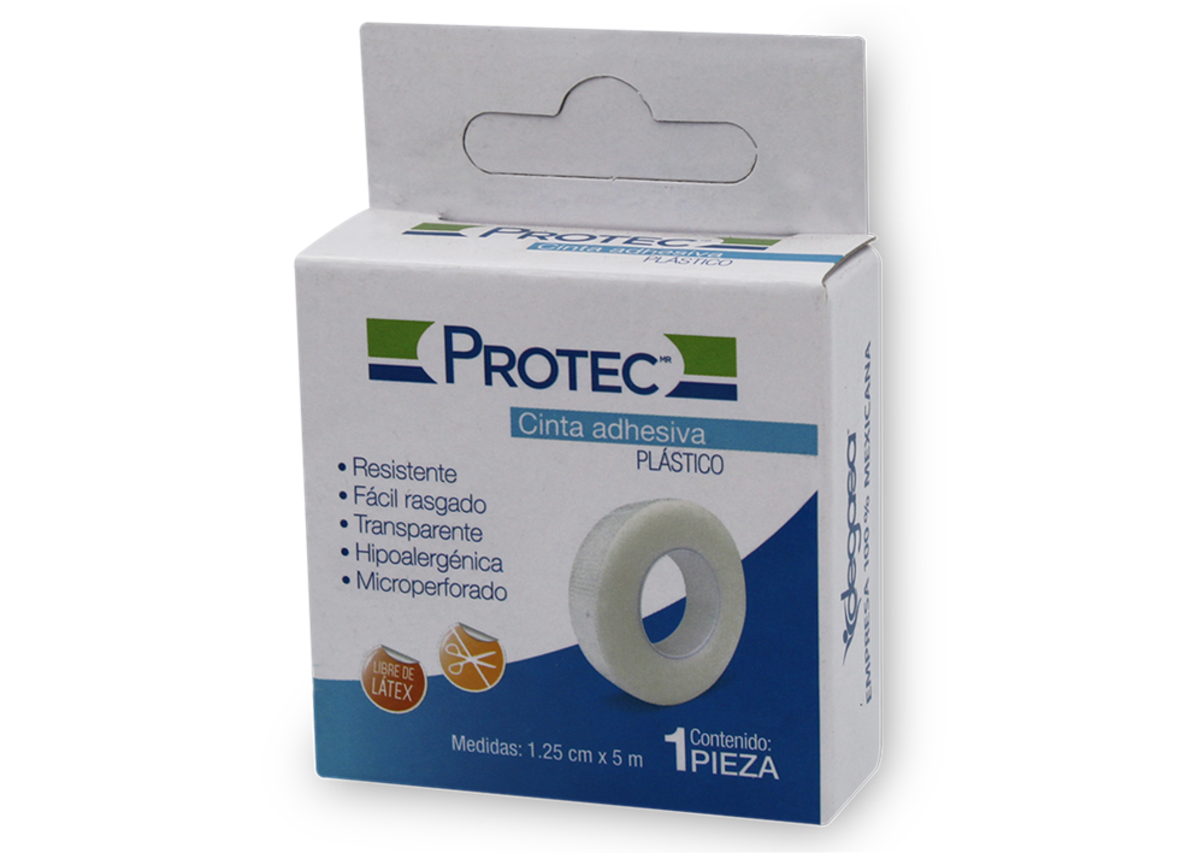 Protec Cinta Adhesiva De Plástico 1.25Cm X 5M