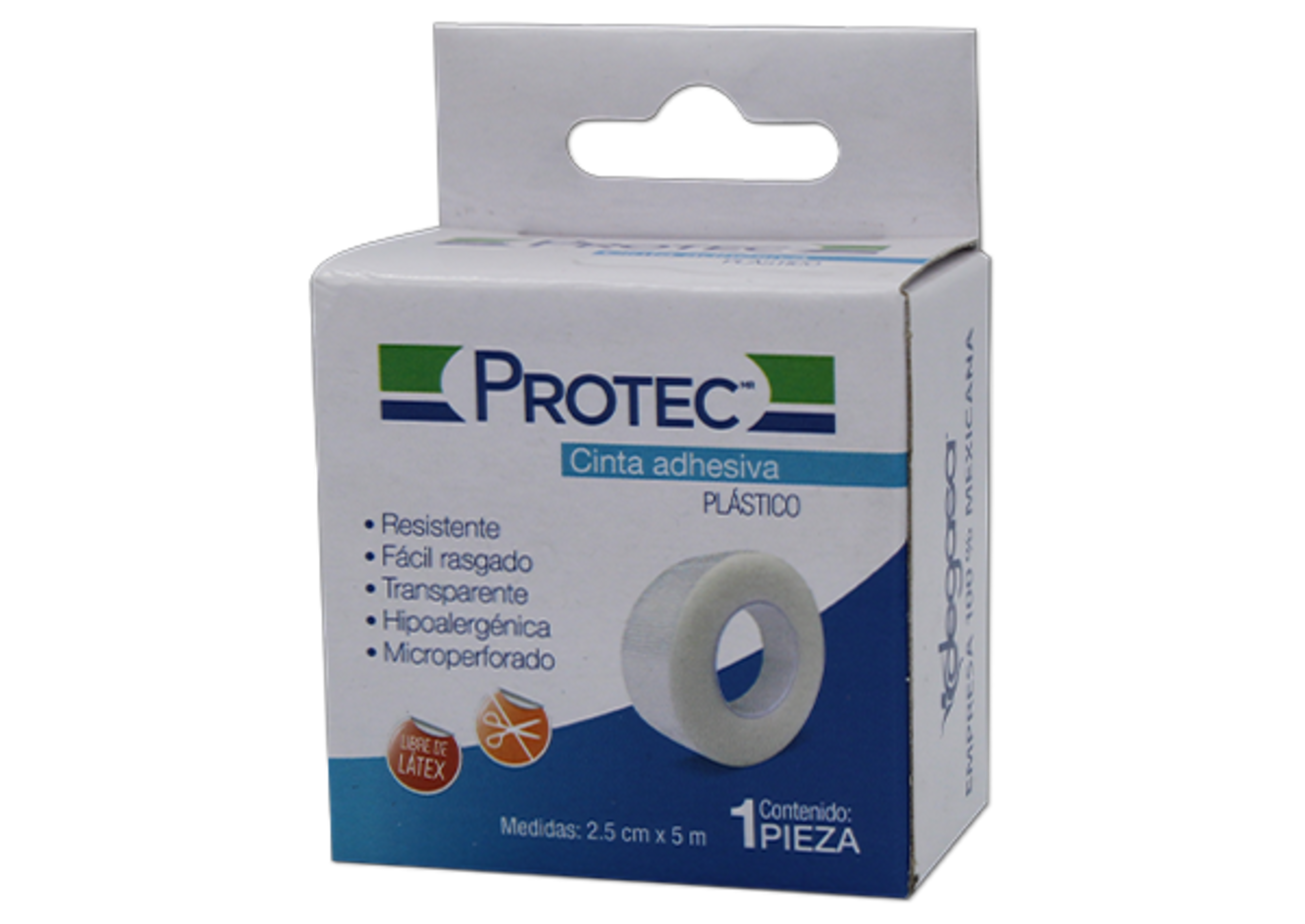 Protec Cinta Adhesiva De Plástico 2.5Cmx5M