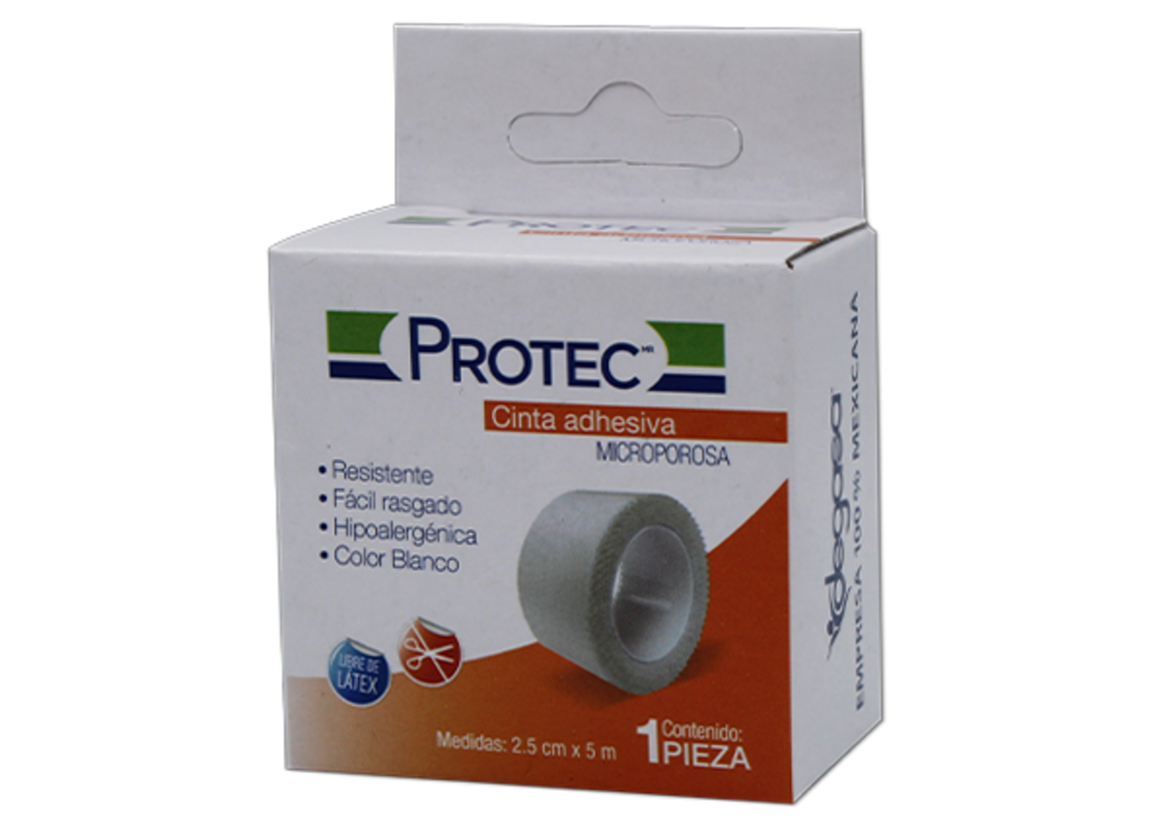 Protec Cinta Adhesiva Microporosa De 2.5Cmx5 M