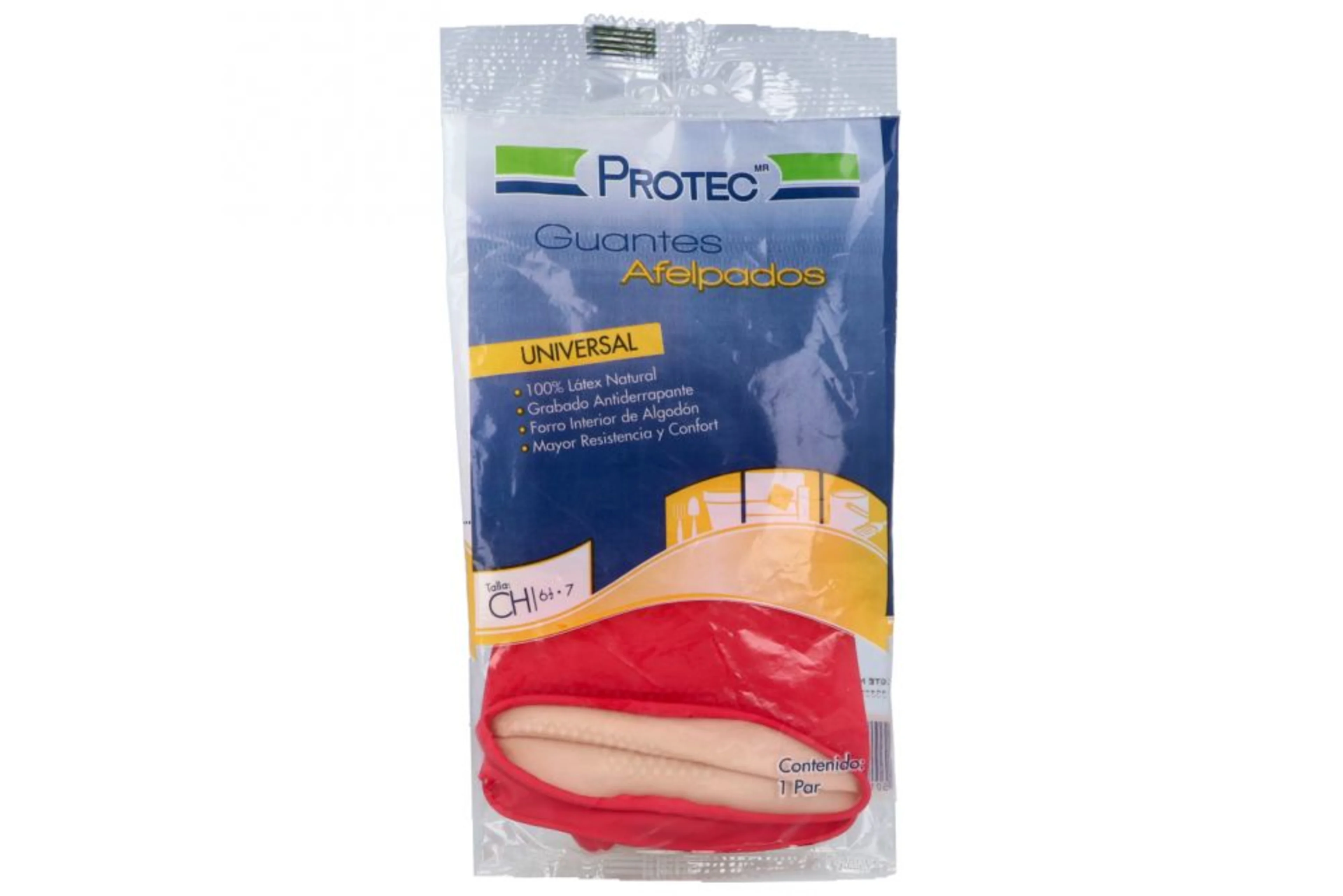 Protec Guantes Domésticos Afelpados Talla Chica Con 1 Par 