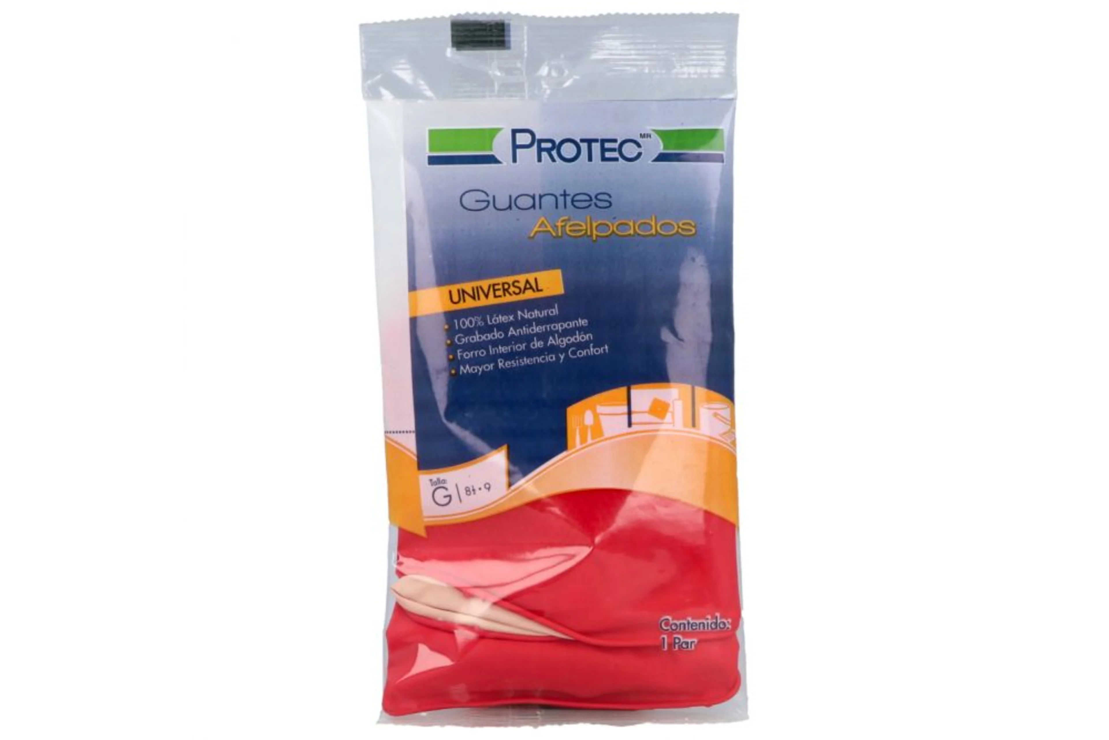 Protec Guantes Domésticos Afelpados Talla Grande Con 1 Par 