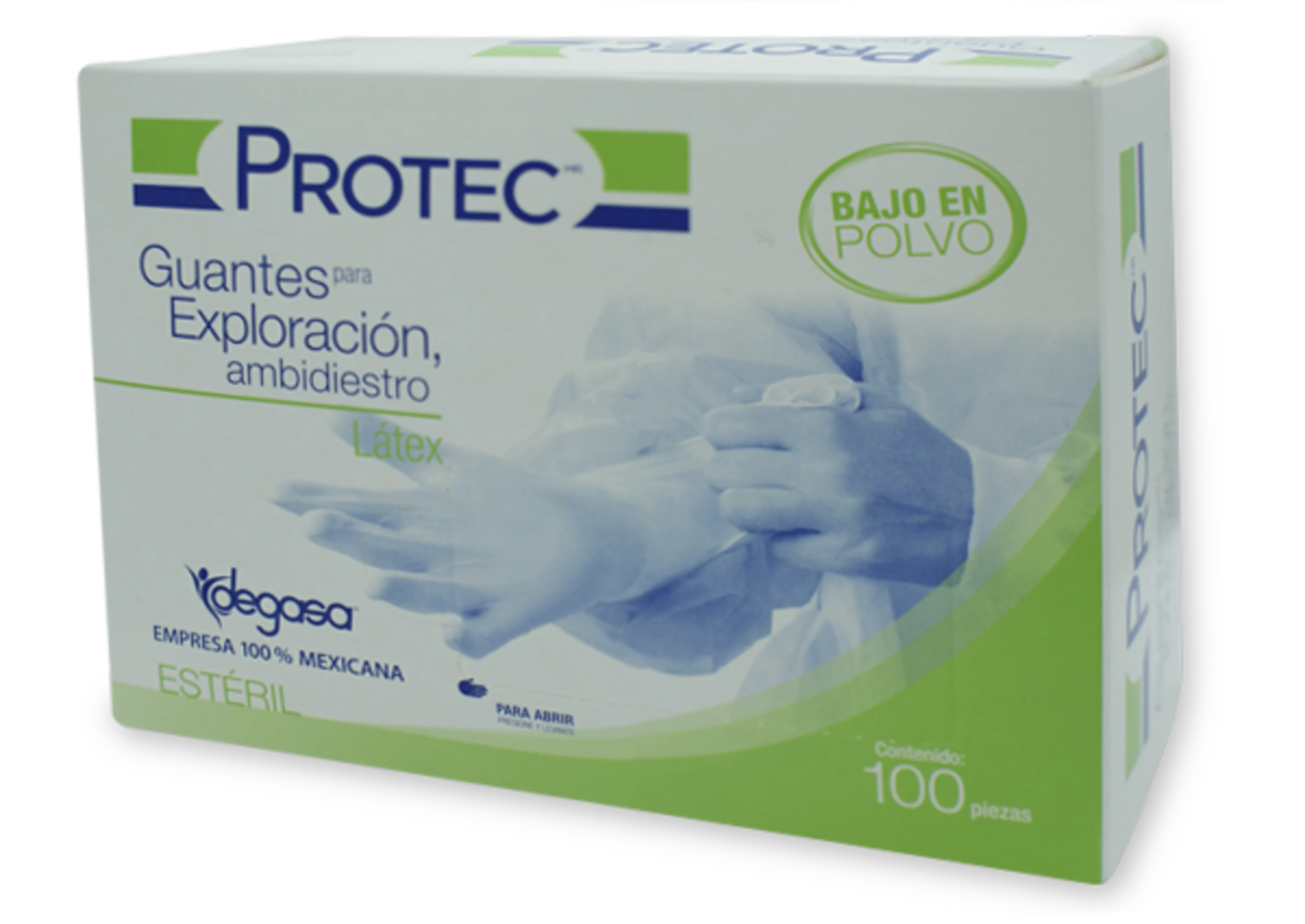 Protec Guantes Para Exploración Ambidiestro Estéril 100 Piezas 