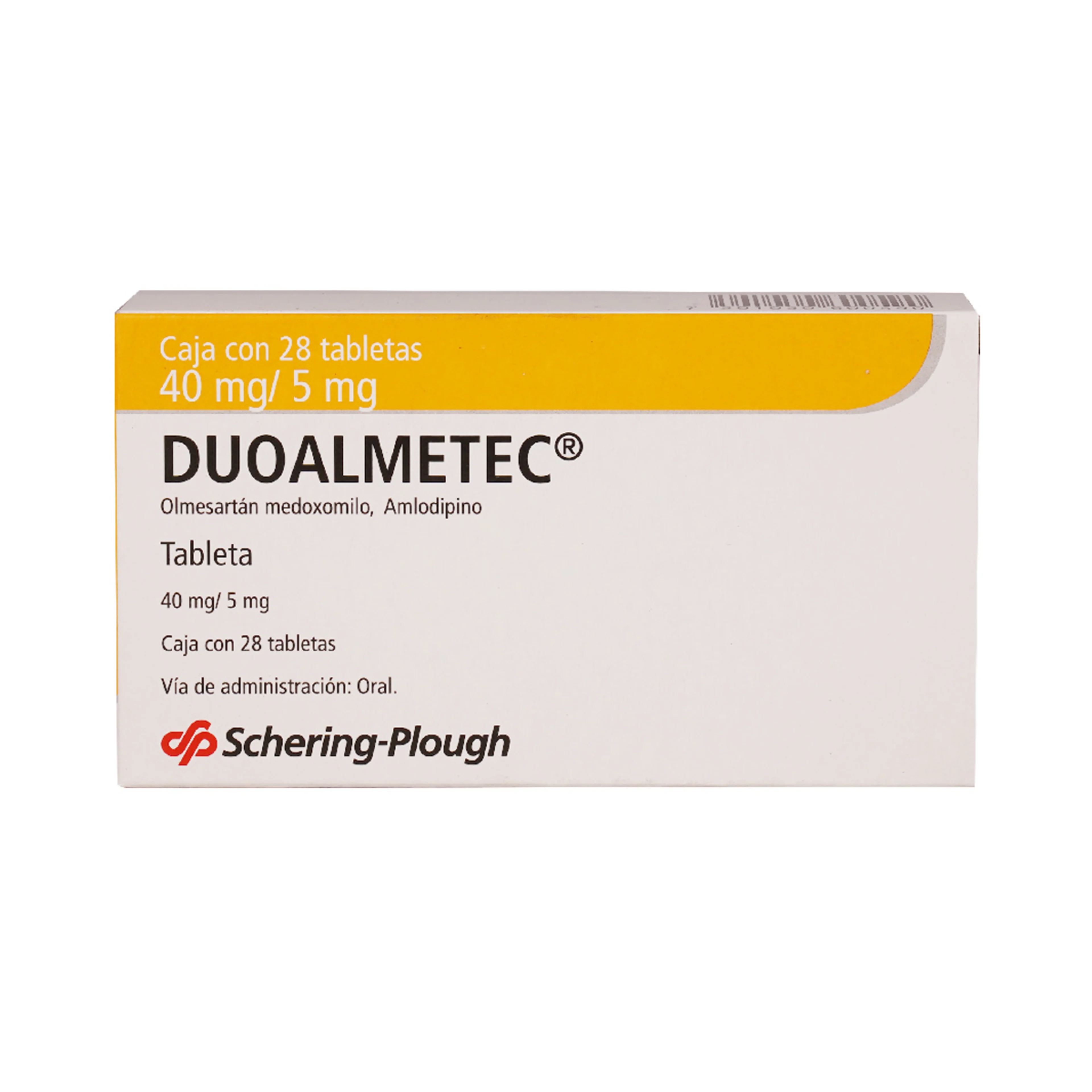Duoalmetec 40/5 Mg Con 28 Tabletas