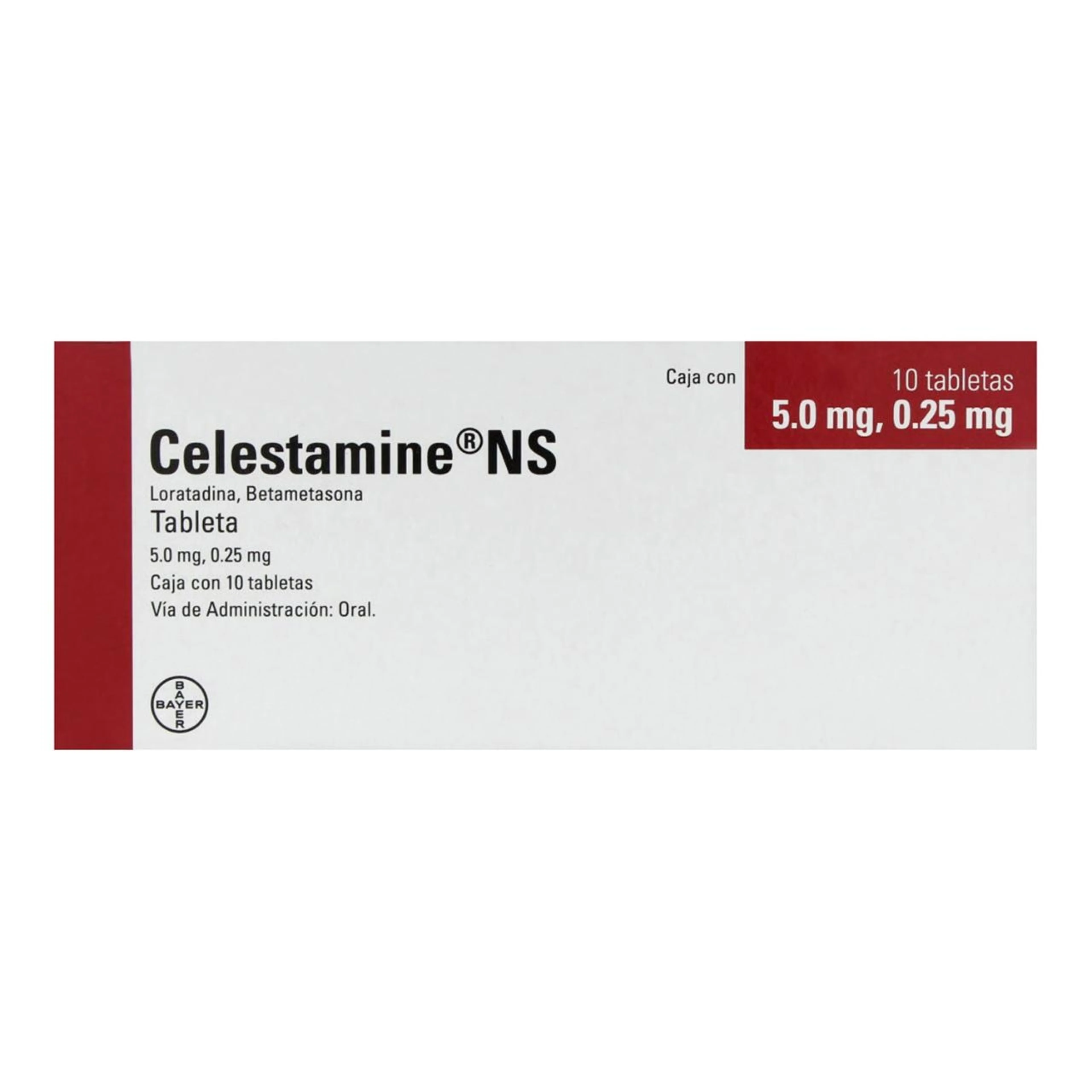 Celestamine Ns 5/0.25 Mg Con 10 Tabletas