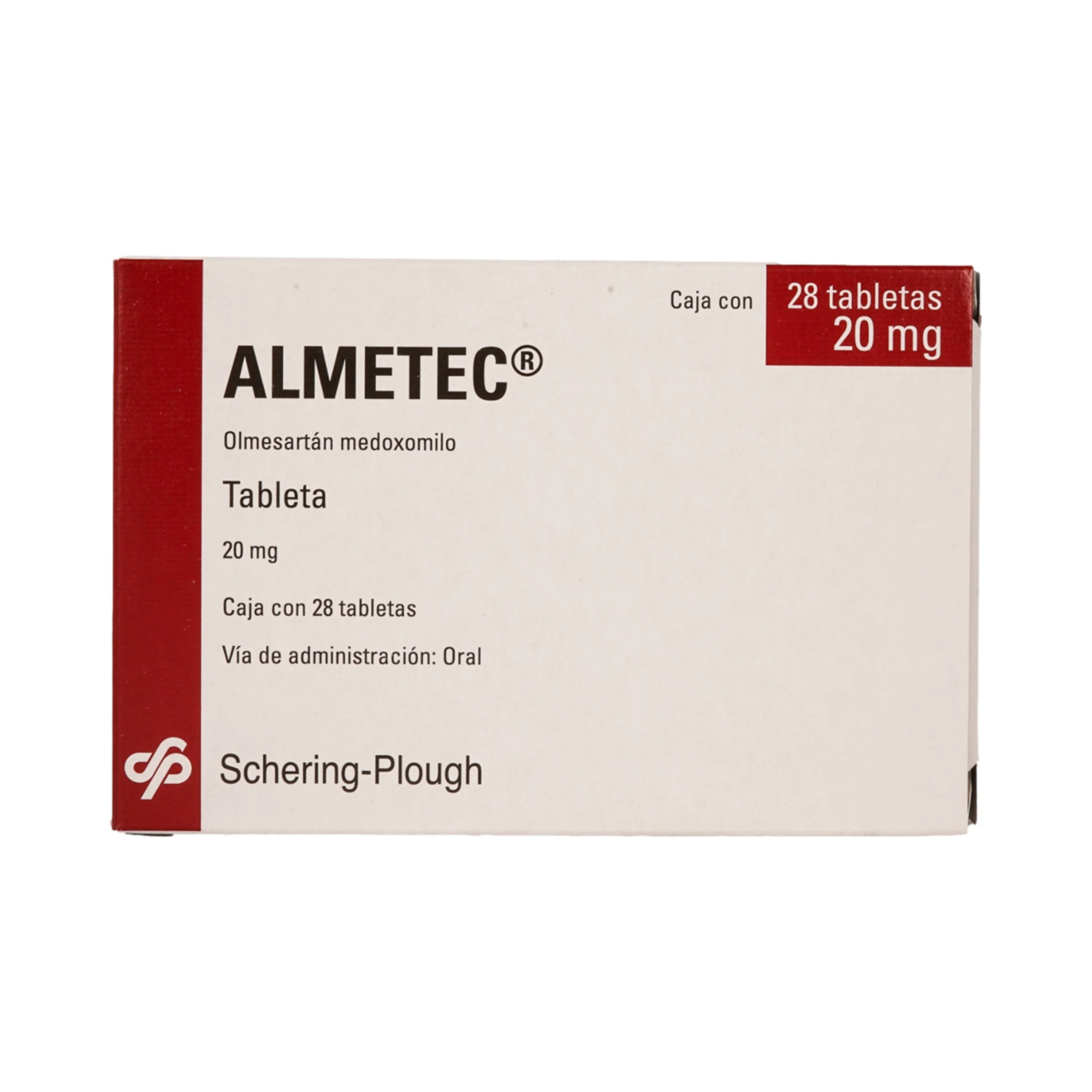 Almetec 20 Mg Con 28 Tabletas