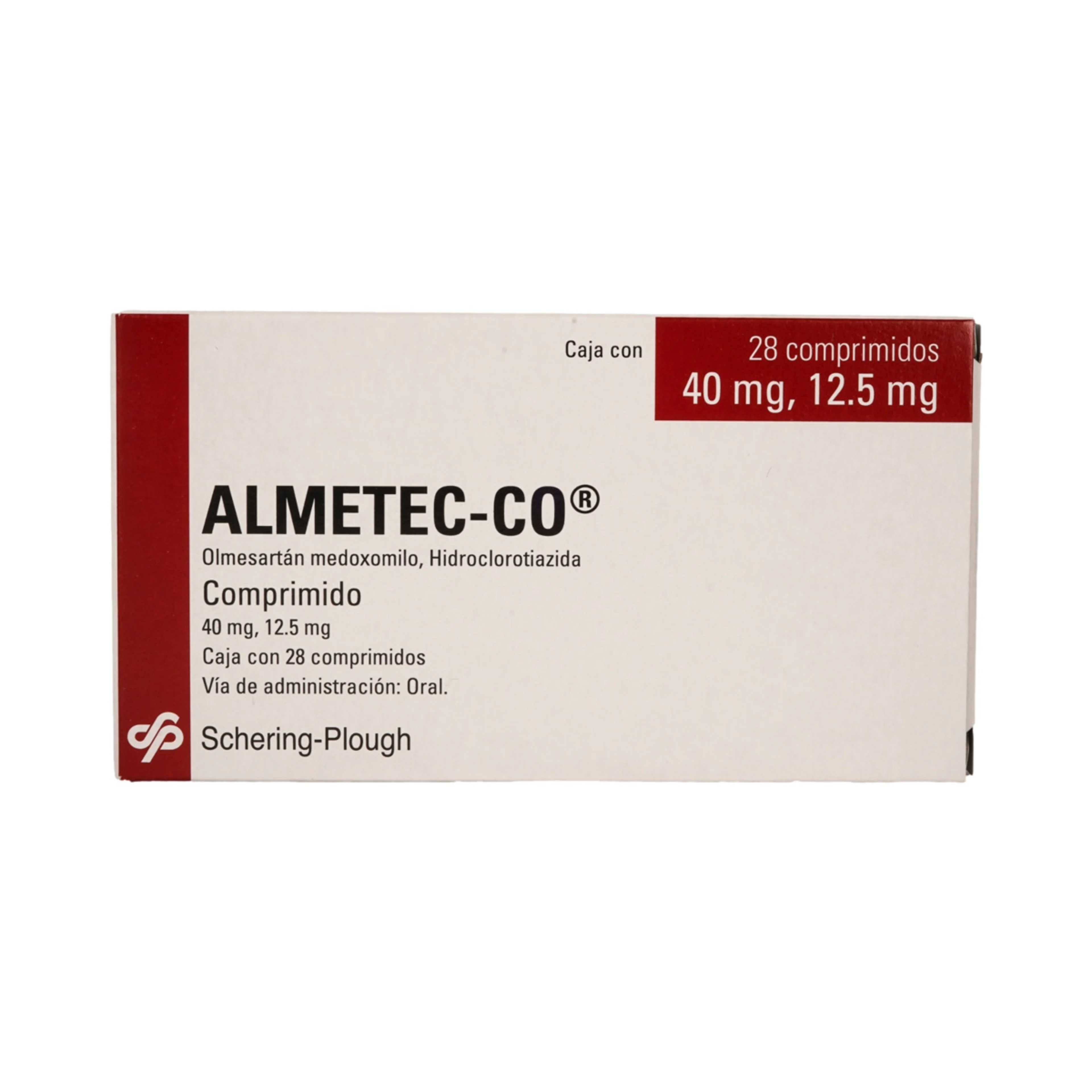 Almetec-Co 40/12.5 Mg Con 28 Comprimidos