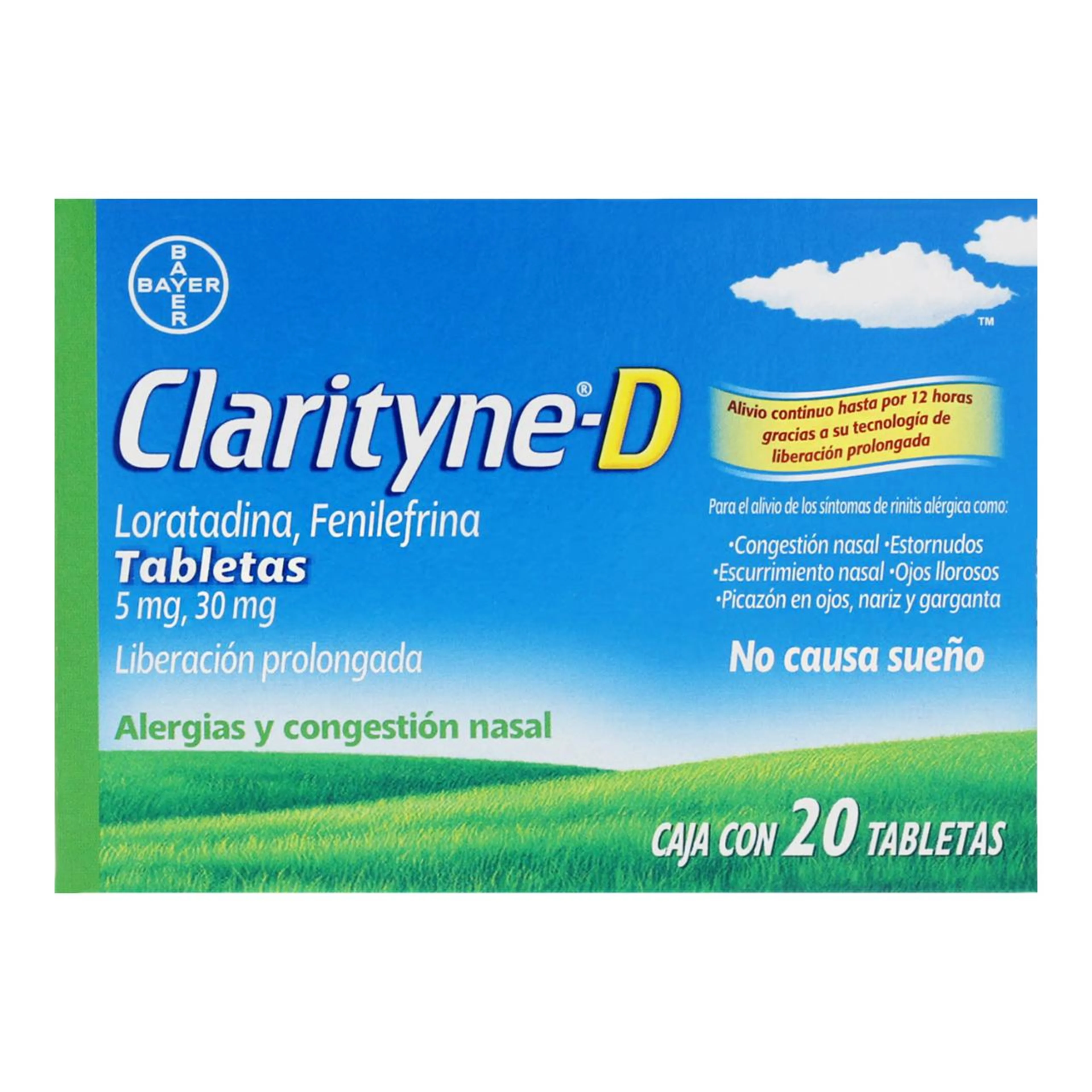 Clarityne D 5/30 Mg Con 20 Tabletas