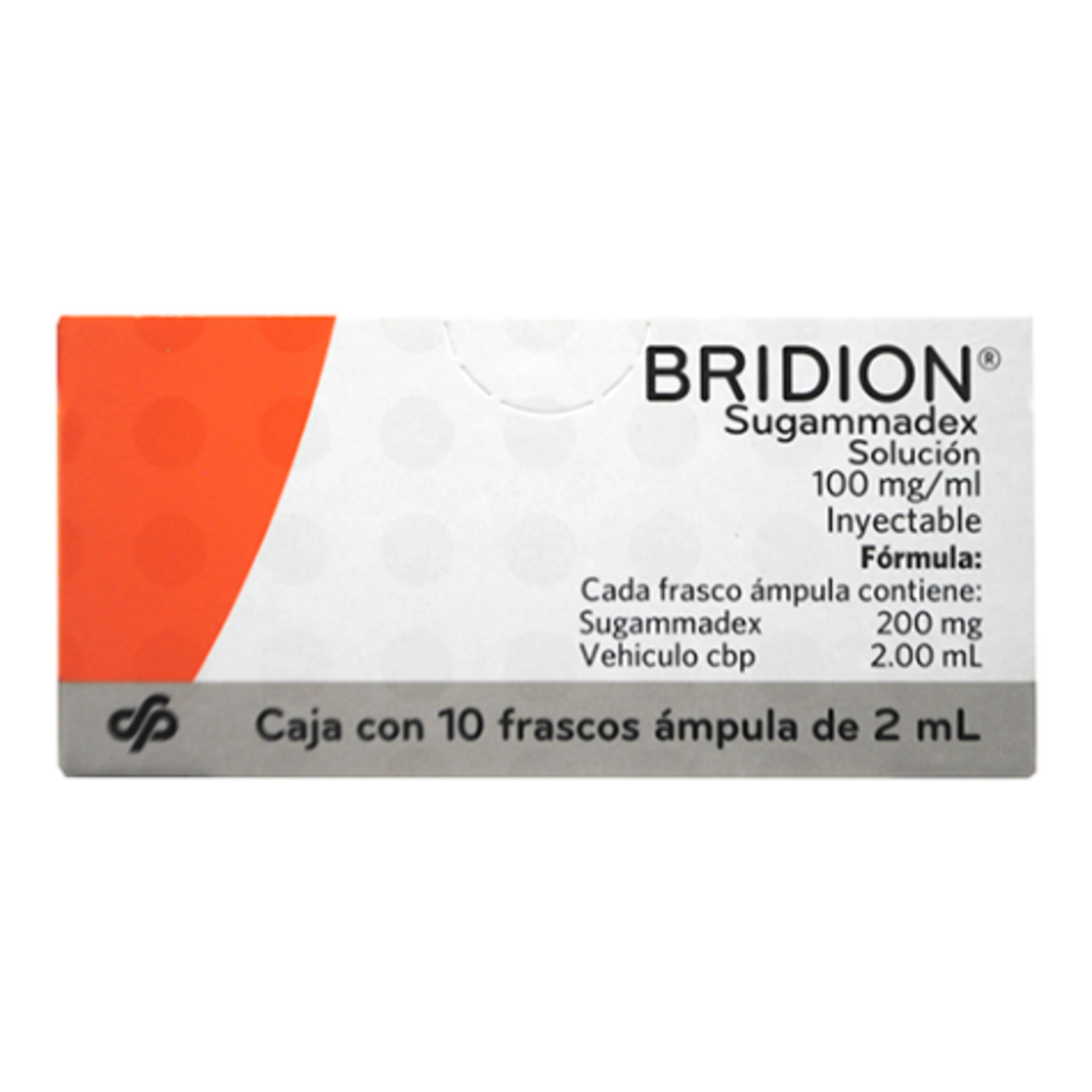 Bridion 100 Mg Con 10 Frasco Ámpula