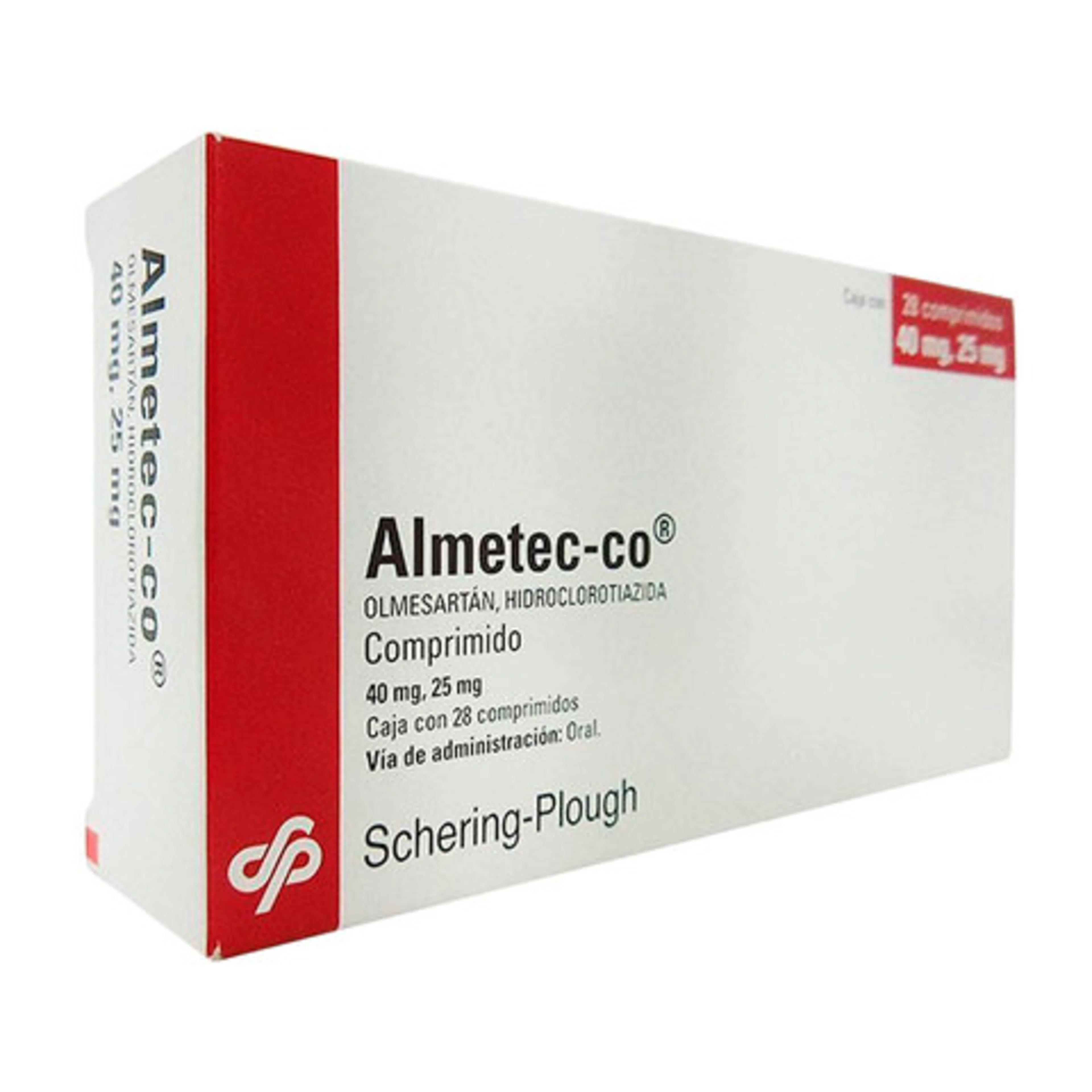 Almetec co 40/25 mg oral 28 tabletas