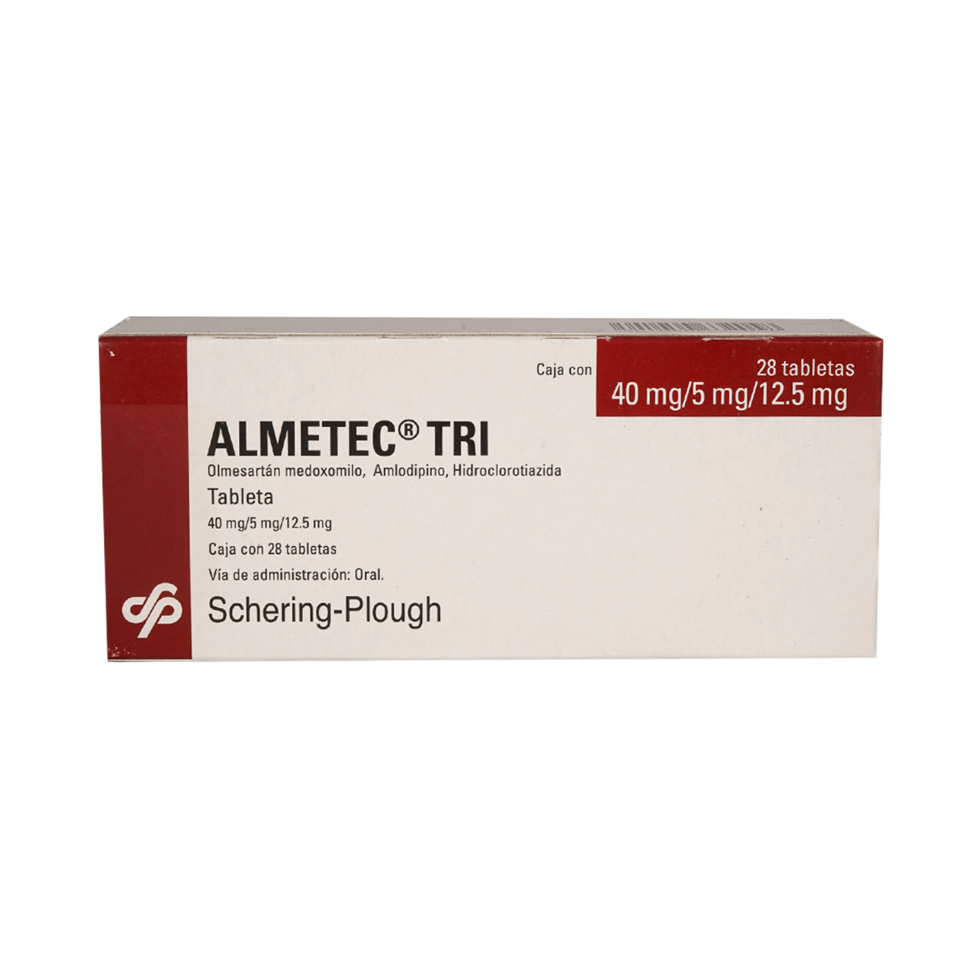 Almetec Tri 40/5/12.5 Mg Con 28 Tabletas