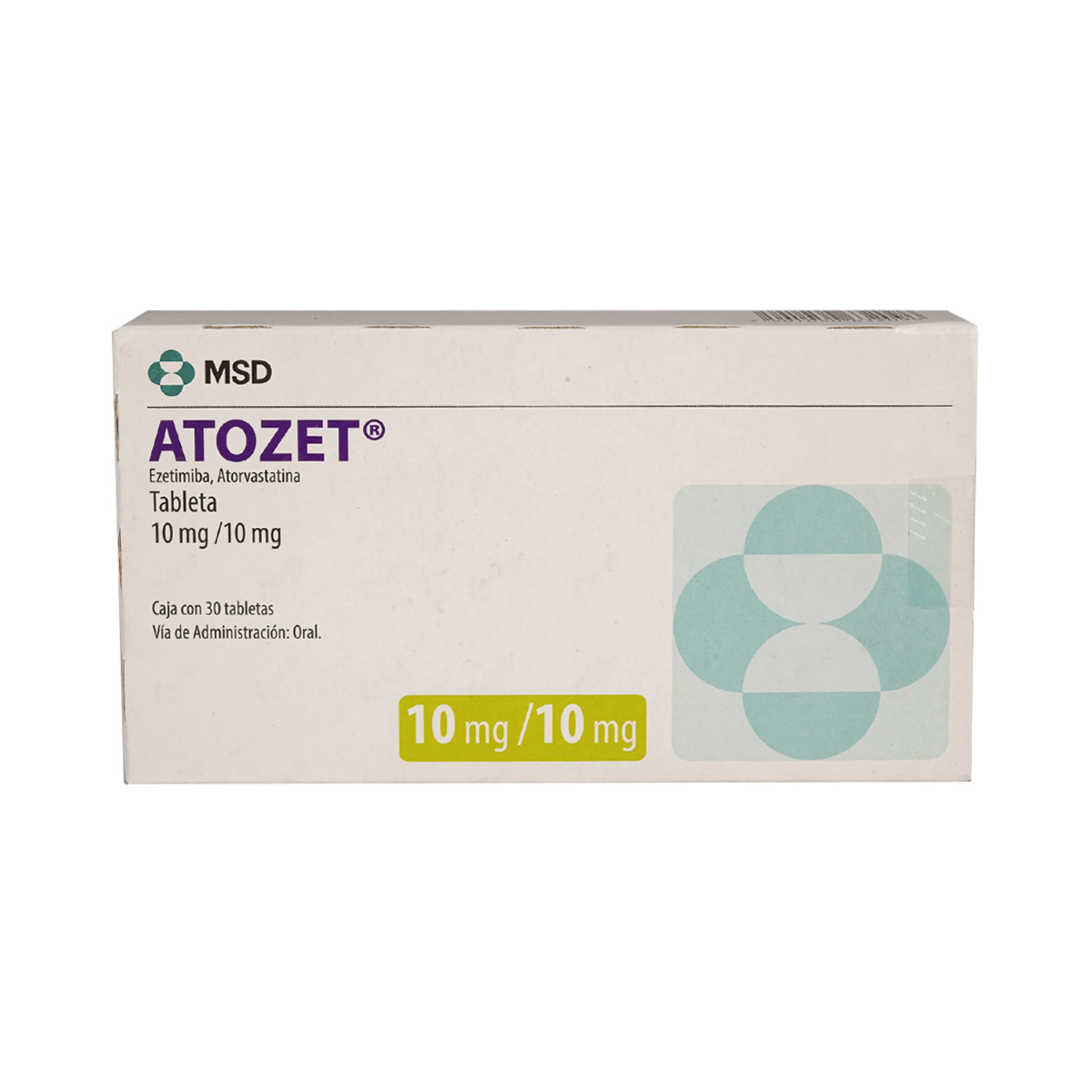 Atozet 10/10 Mg Con 30 Tabletas