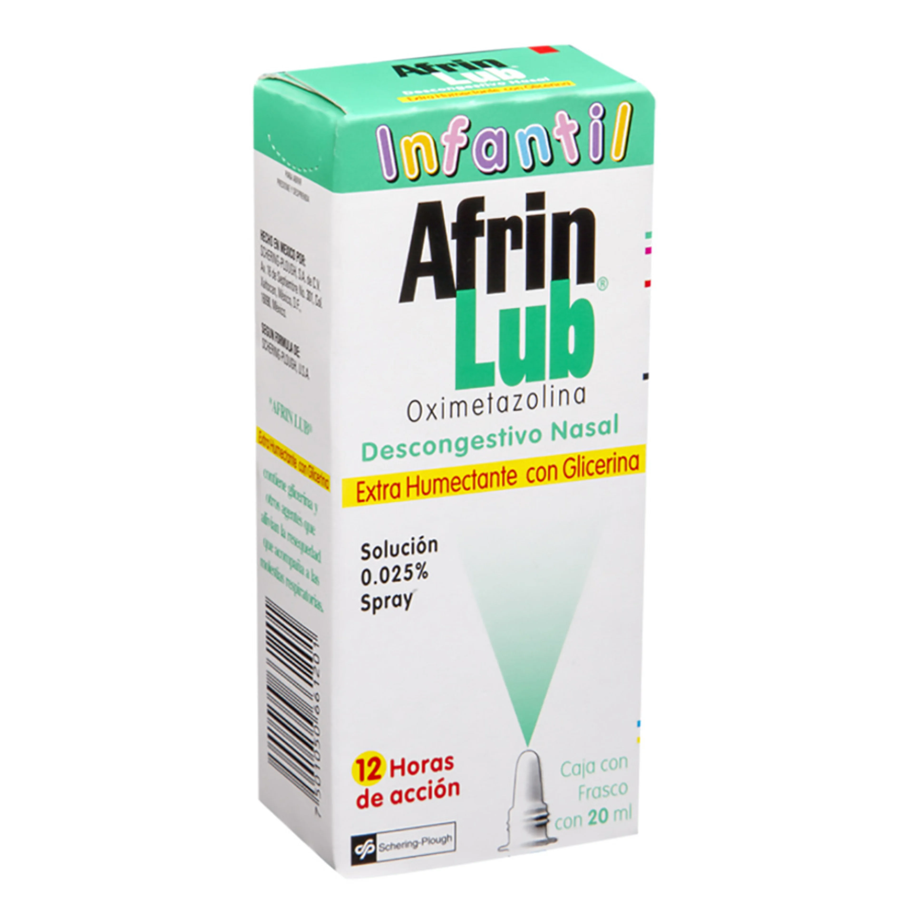 Afrin Lub Infantil 0.025% Solución Nasal Con 20 Ml