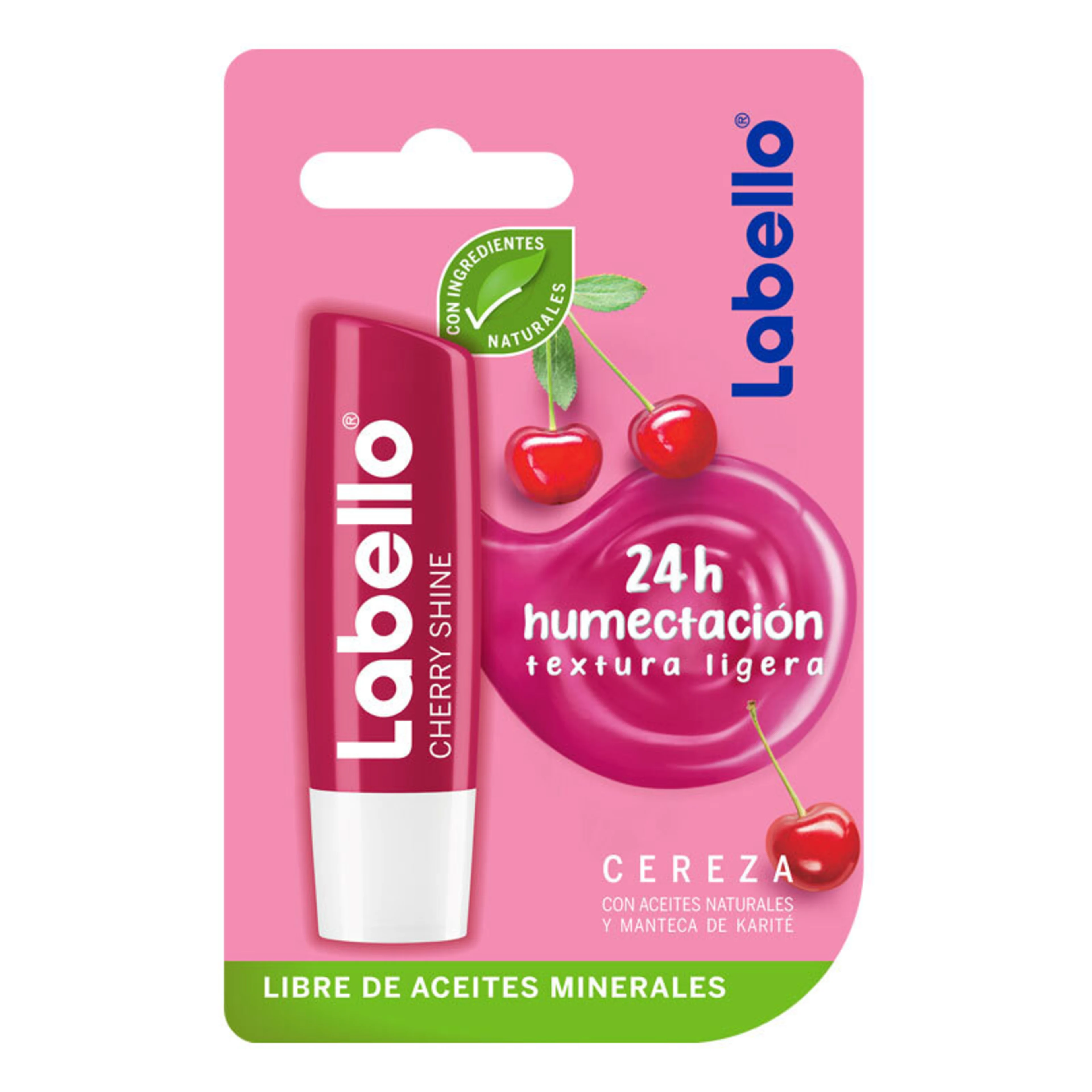 Labello Protector Labial Cereza Shine Con 4.8 G